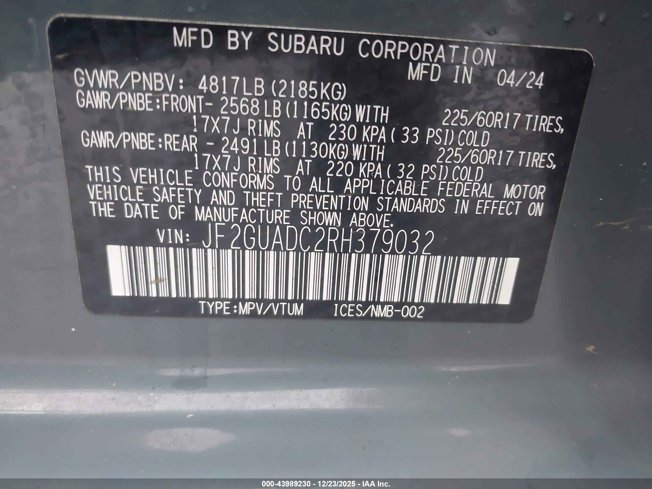 SUBARU CROSSTREK image 9