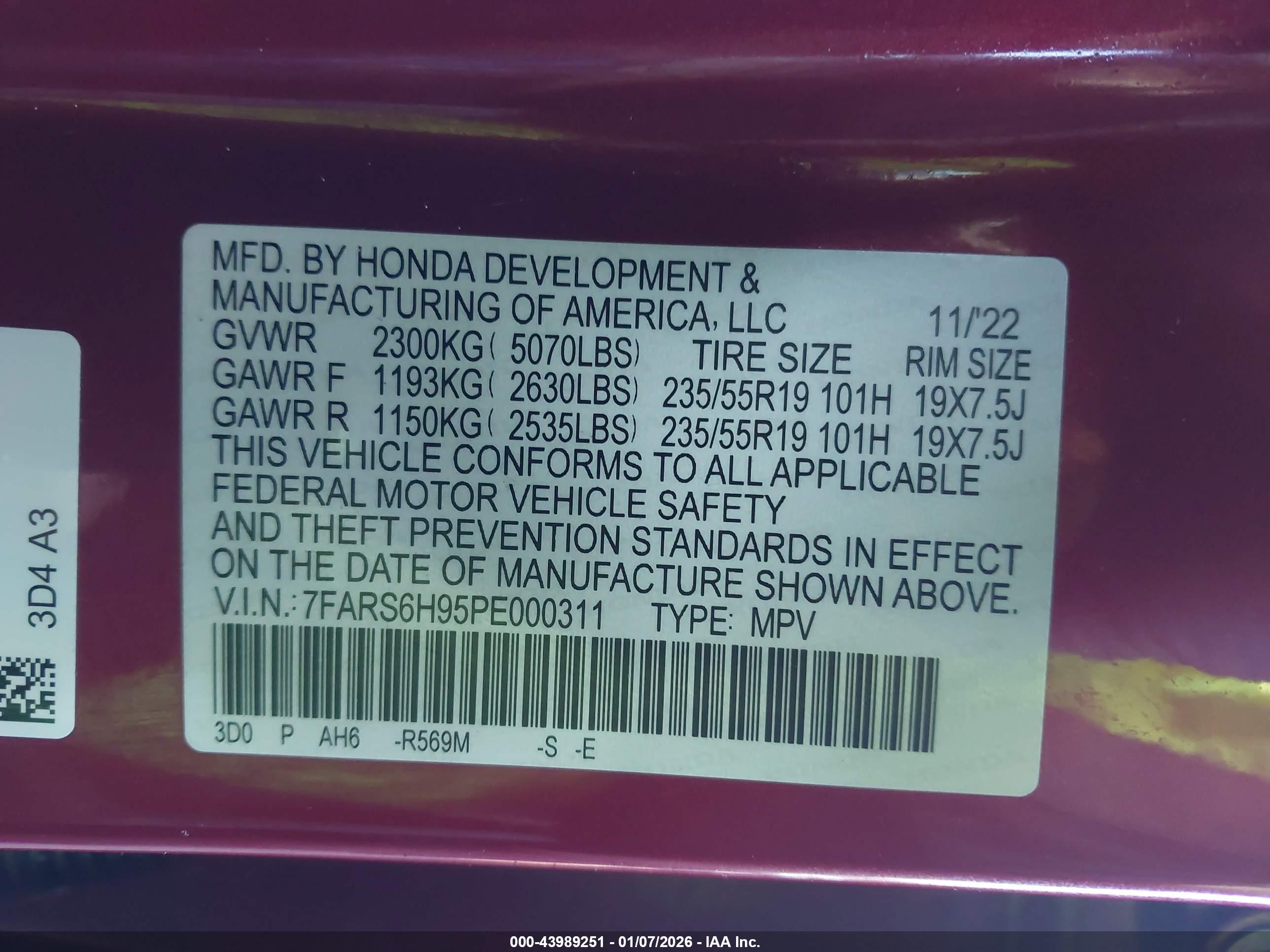 HONDA CR-V image 9
