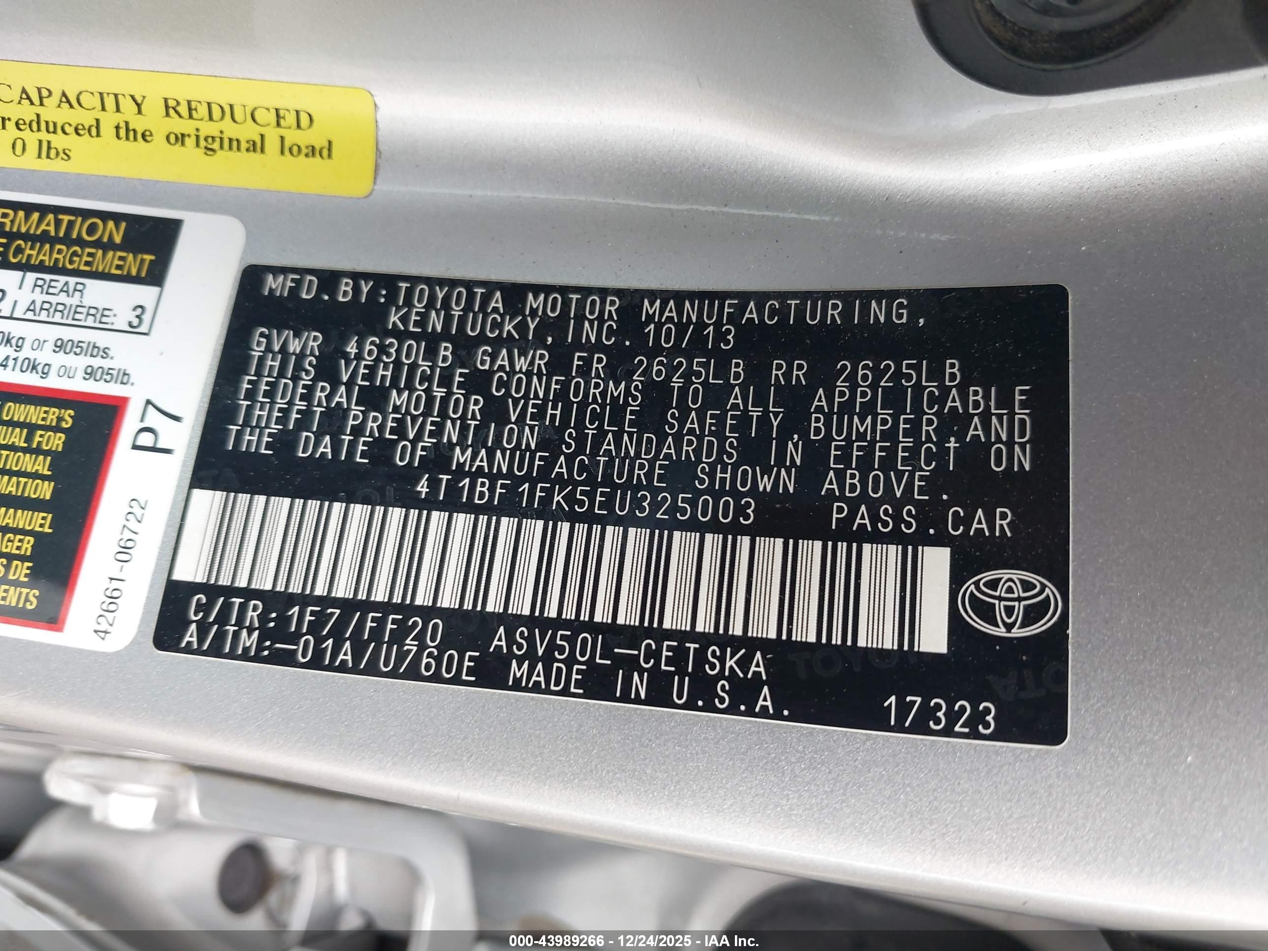 TOYOTA CAMRY image 9