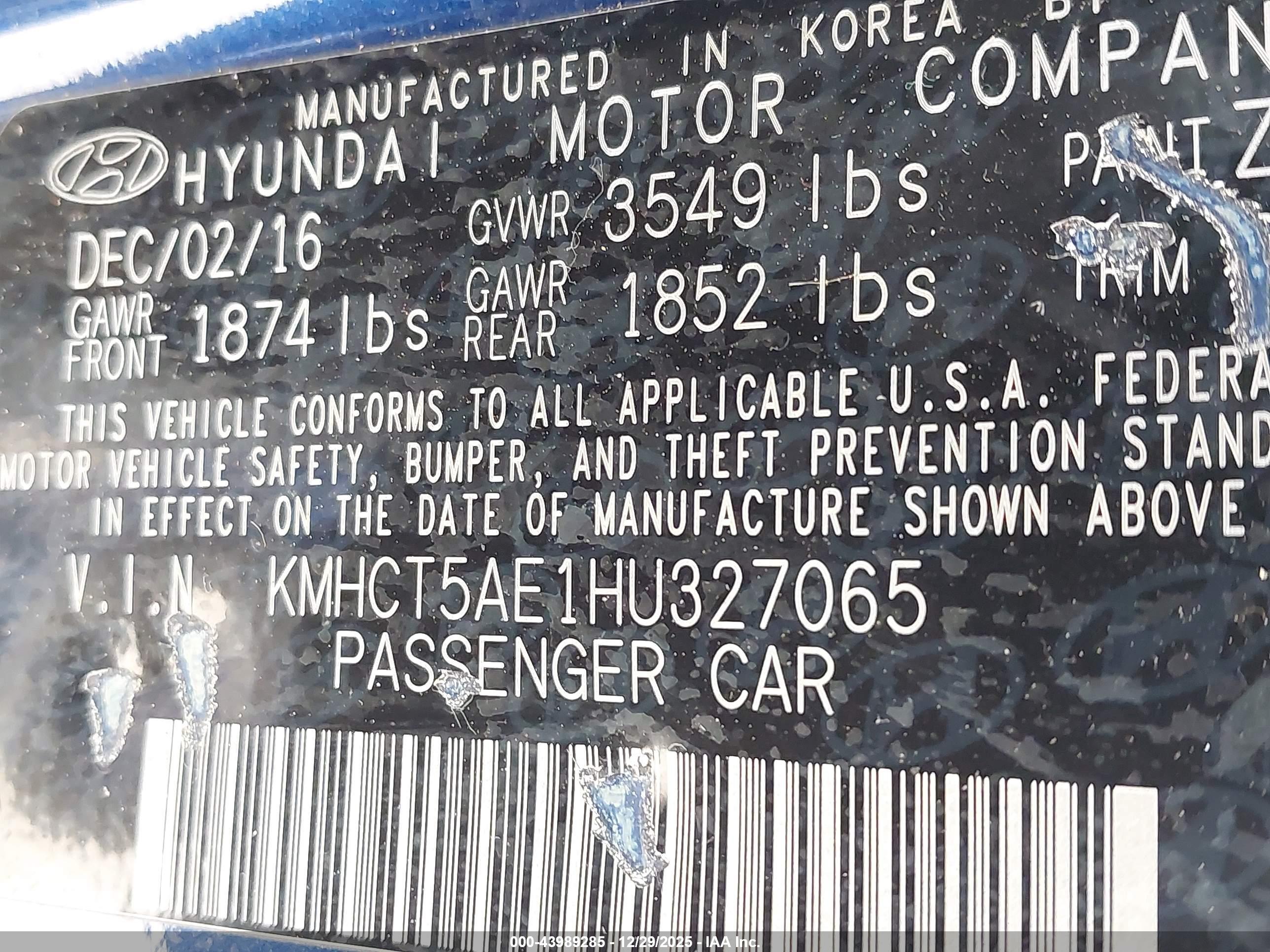 HYUNDAI ACCENT image 9