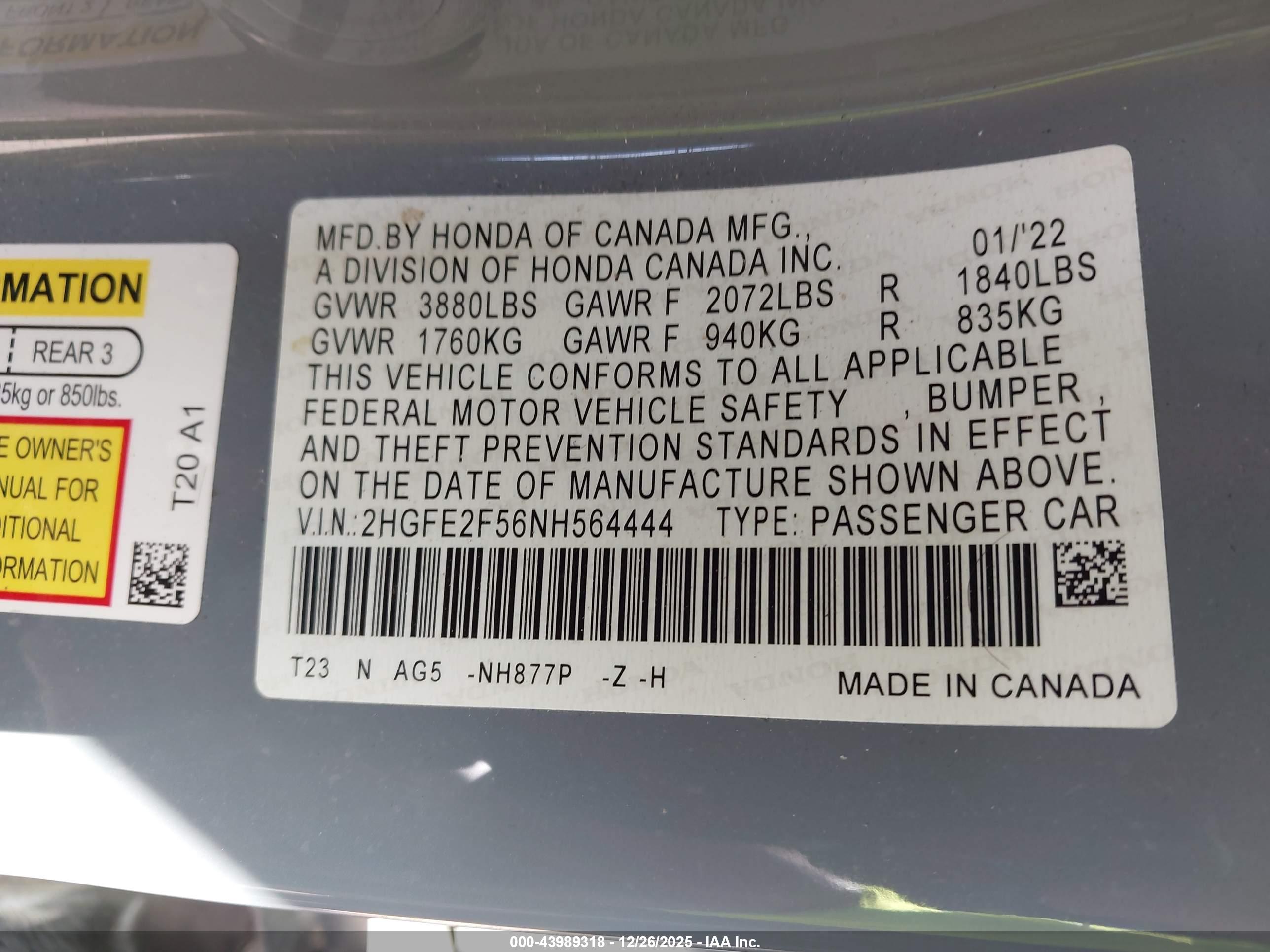 HONDA CIVIC image 9