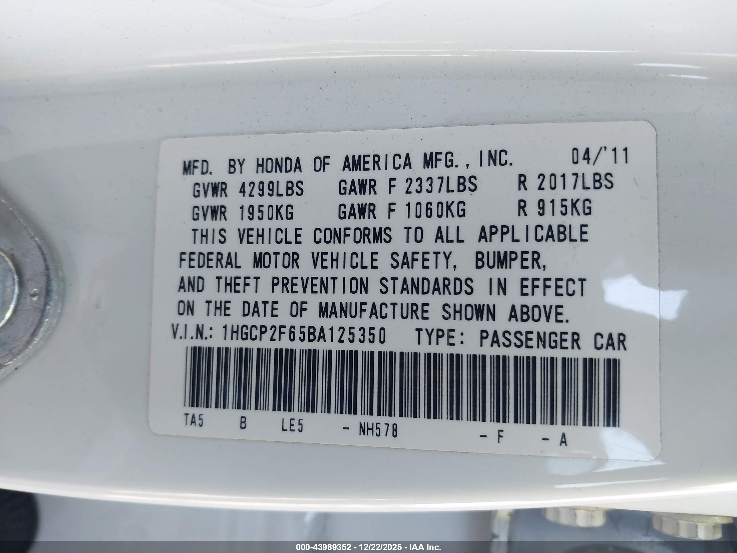 HONDA ACCORD image 9