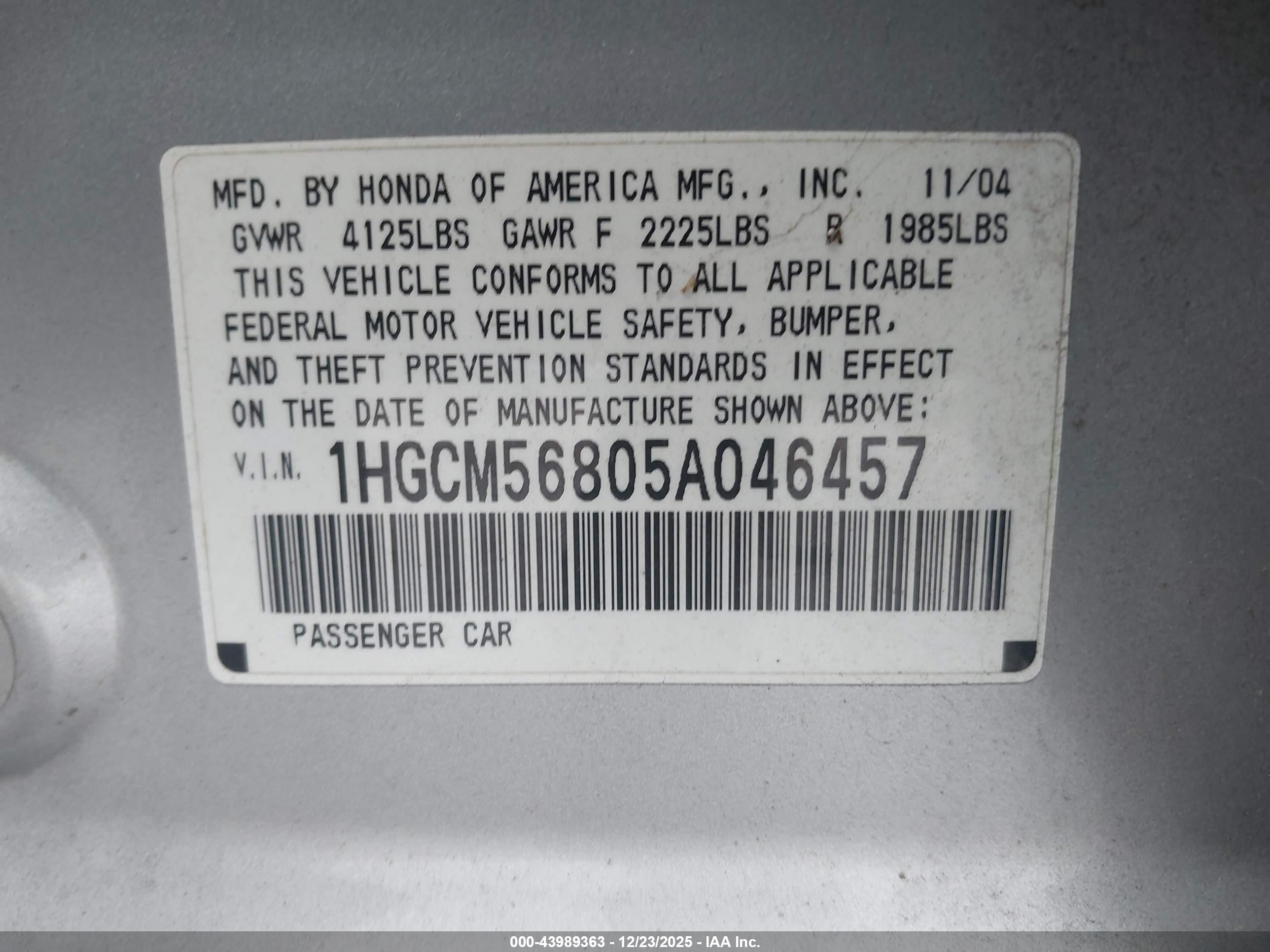 HONDA ACCORD image 9