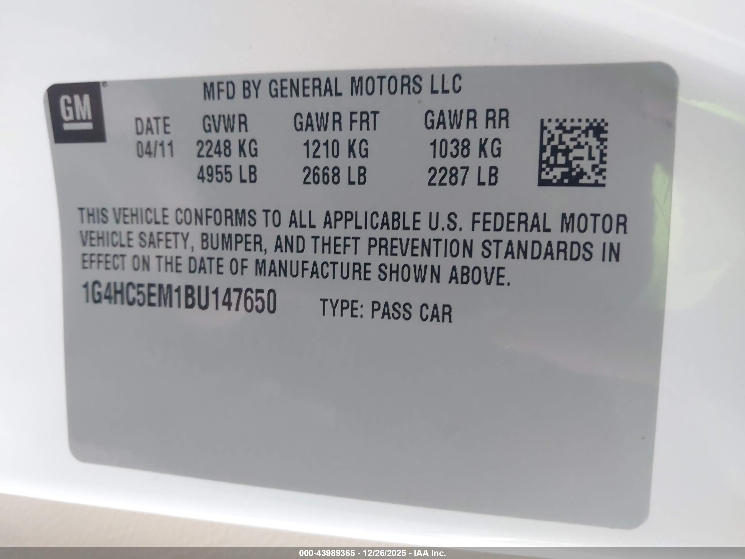 BUICK LUCERNE image 9