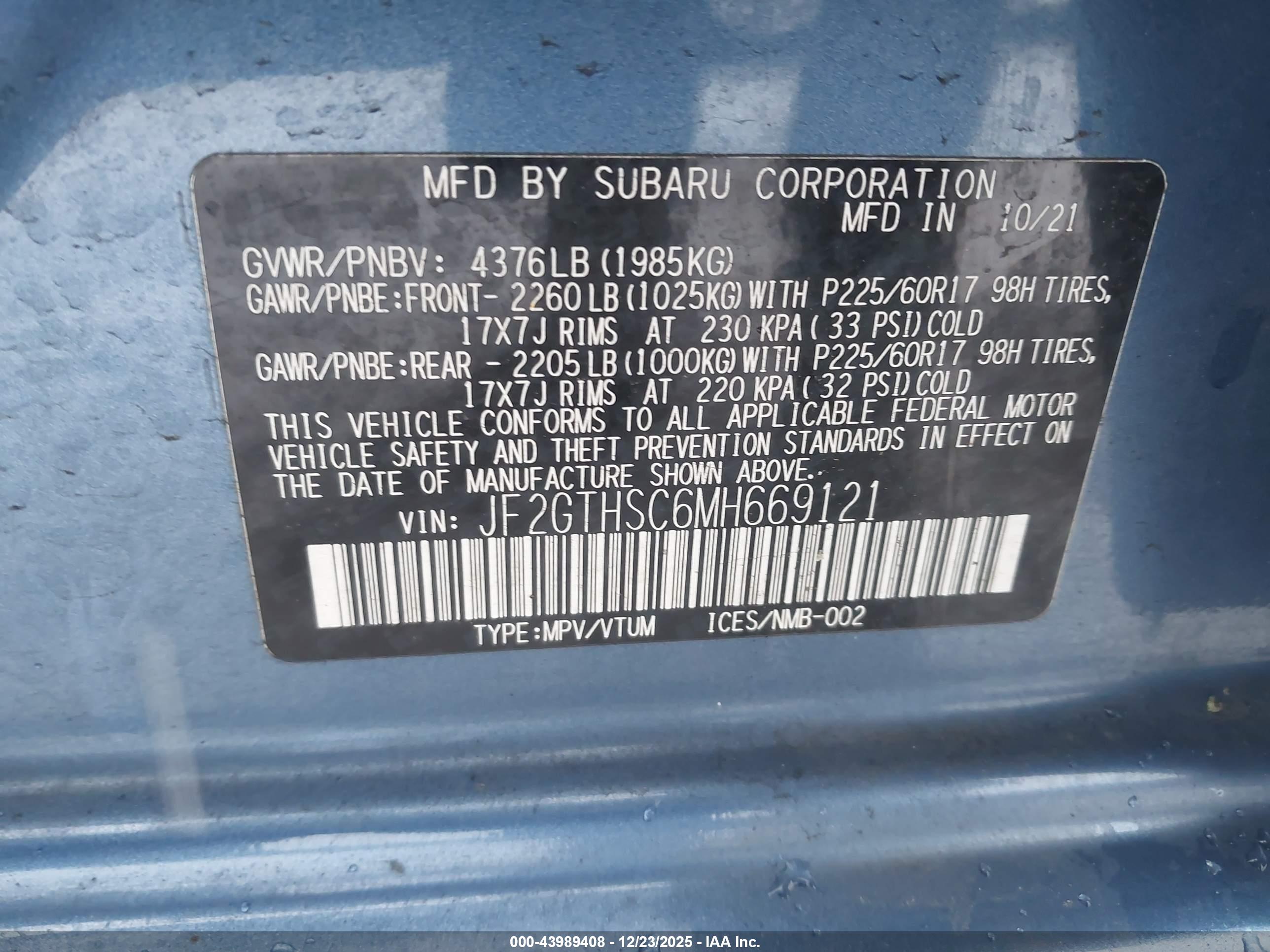 SUBARU CROSSTREK image 9