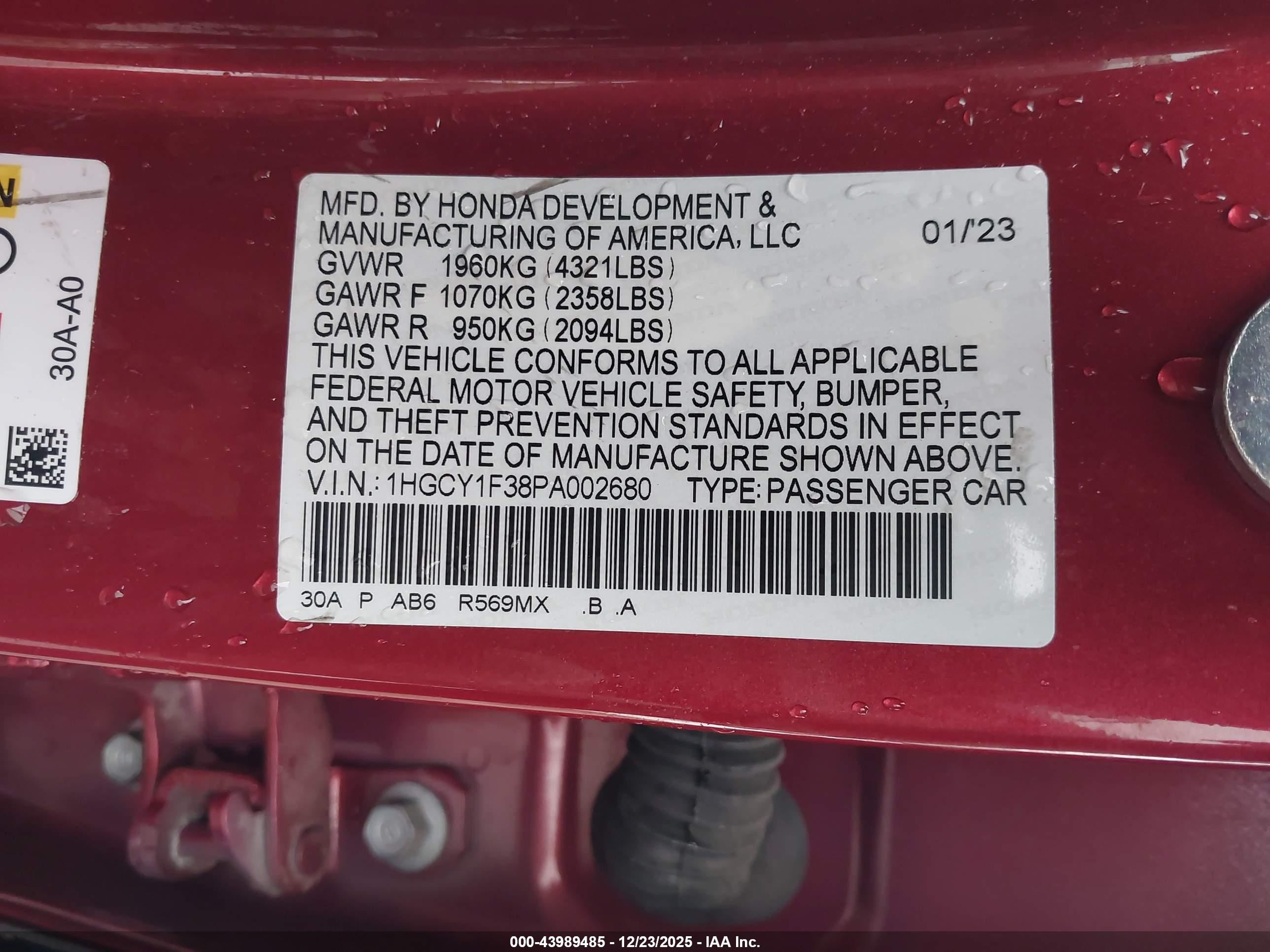 HONDA ACCORD image 9