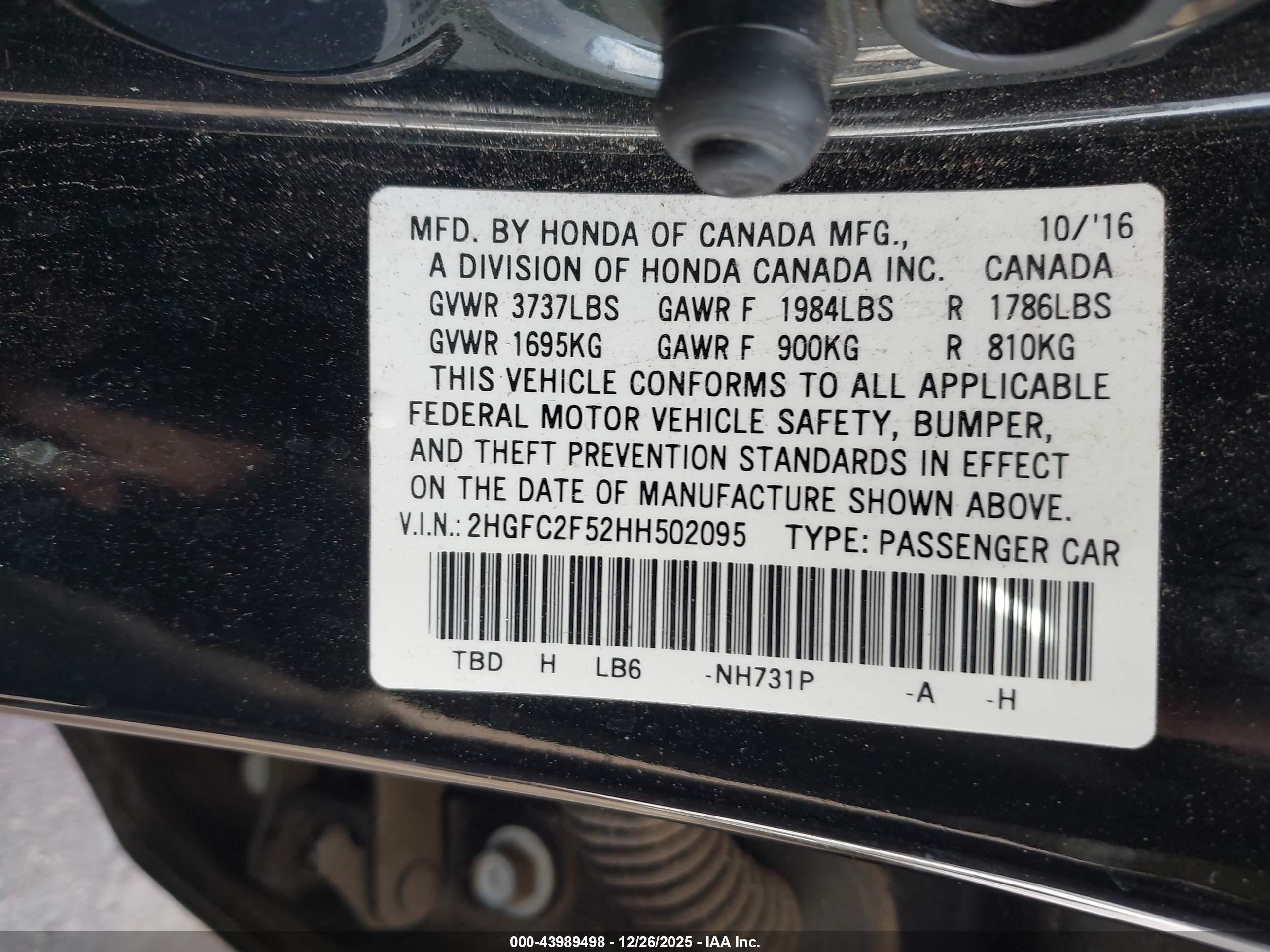 HONDA CIVIC image 9