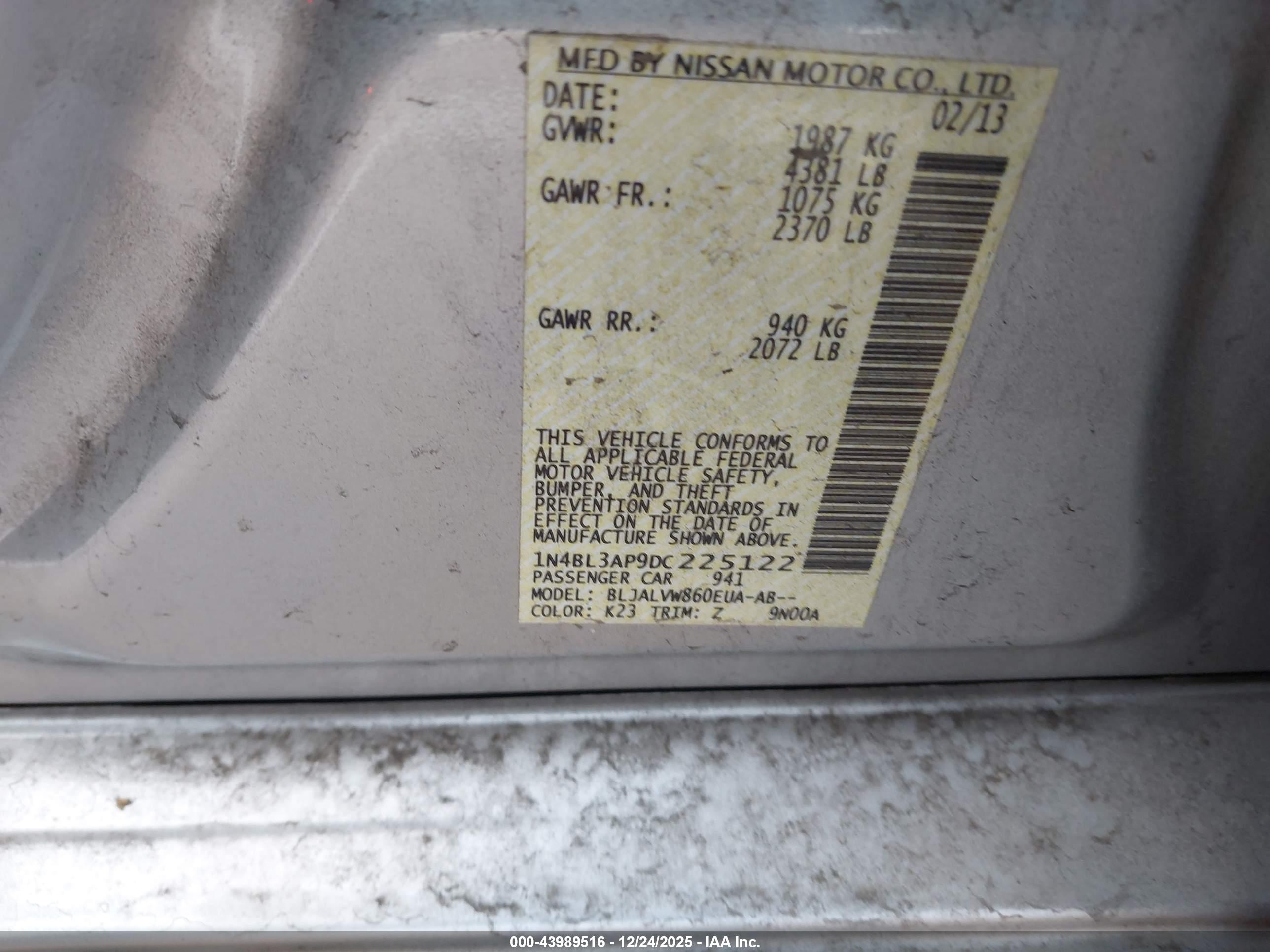 NISSAN ALTIMA image 9