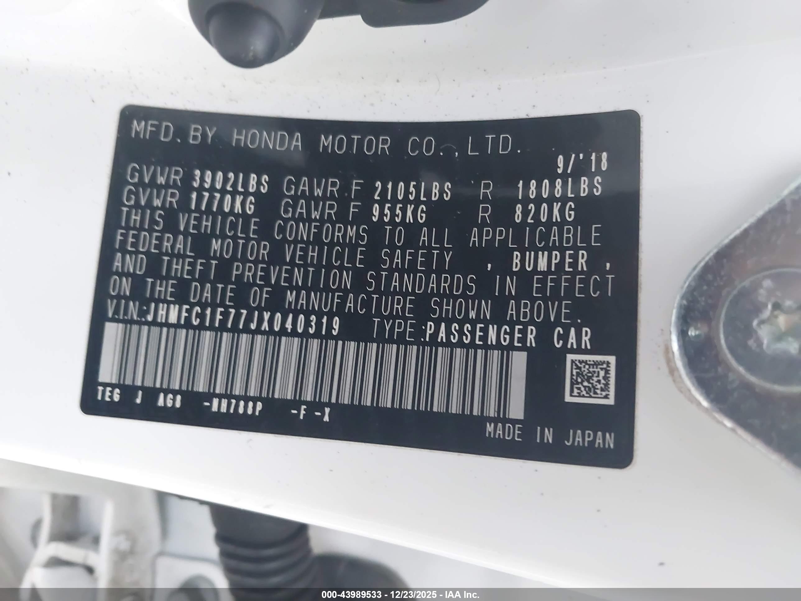 HONDA CIVIC image 9