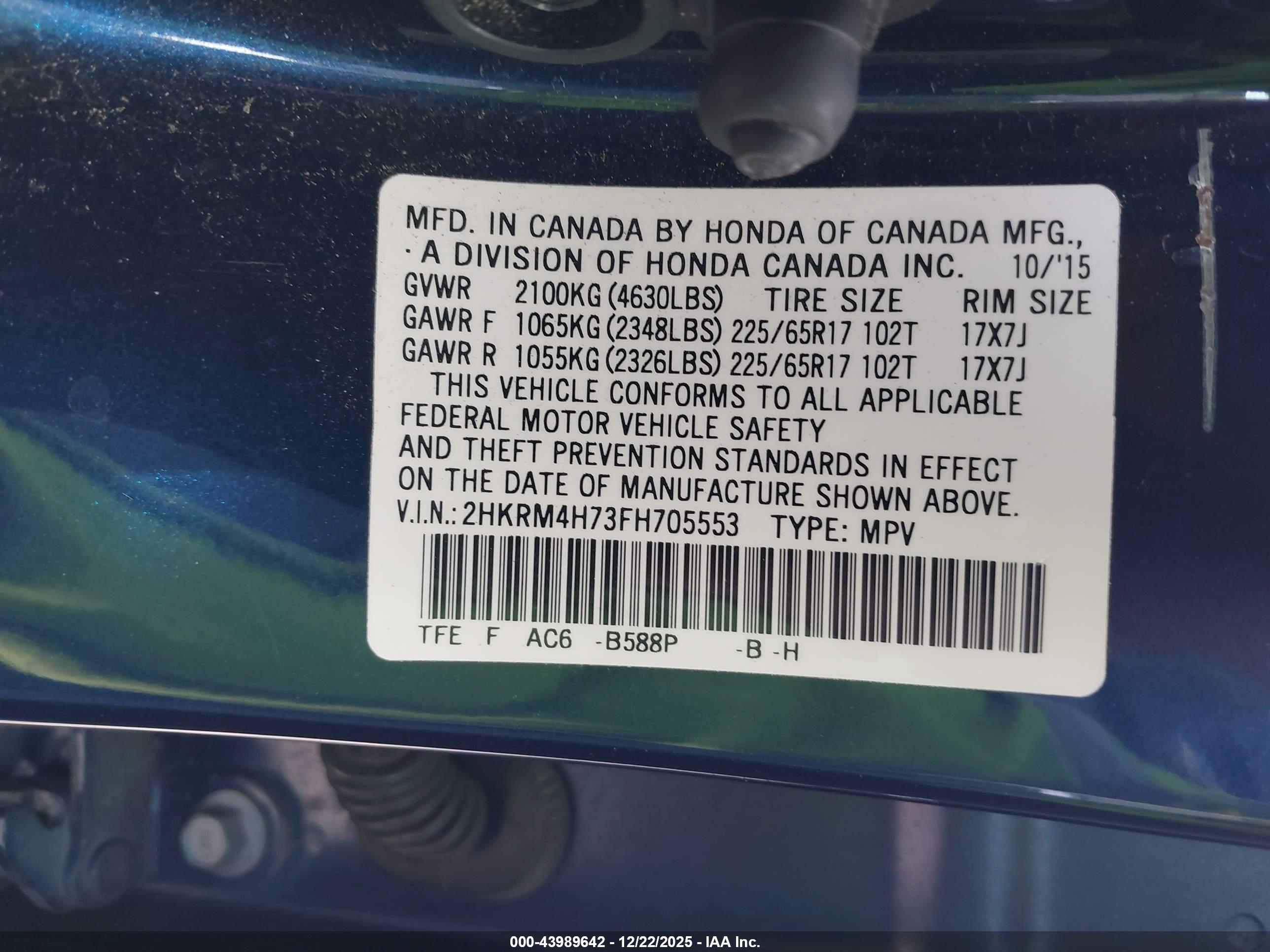 HONDA CR-V image 9