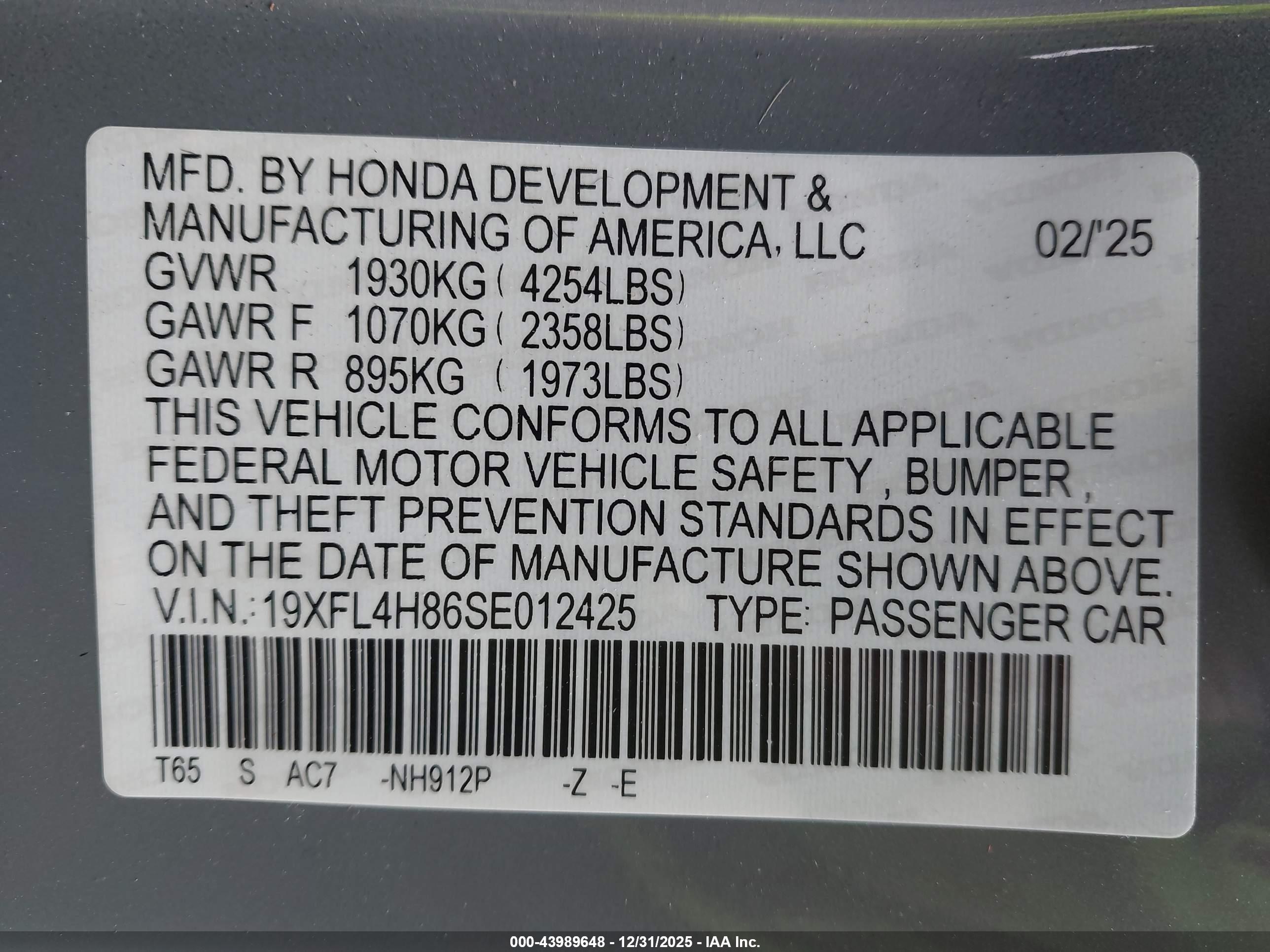 HONDA CIVIC image 9