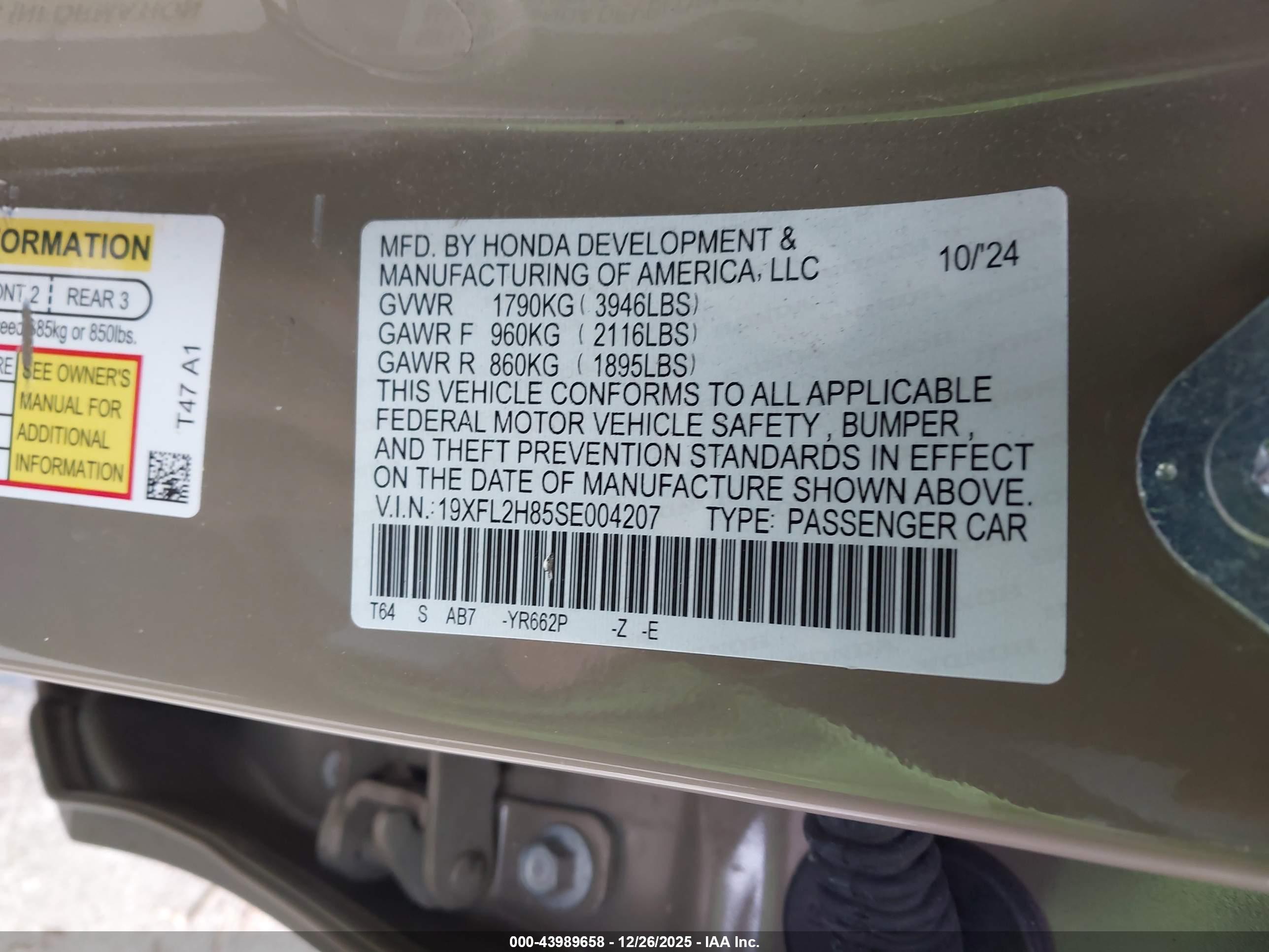 HONDA CIVIC image 9