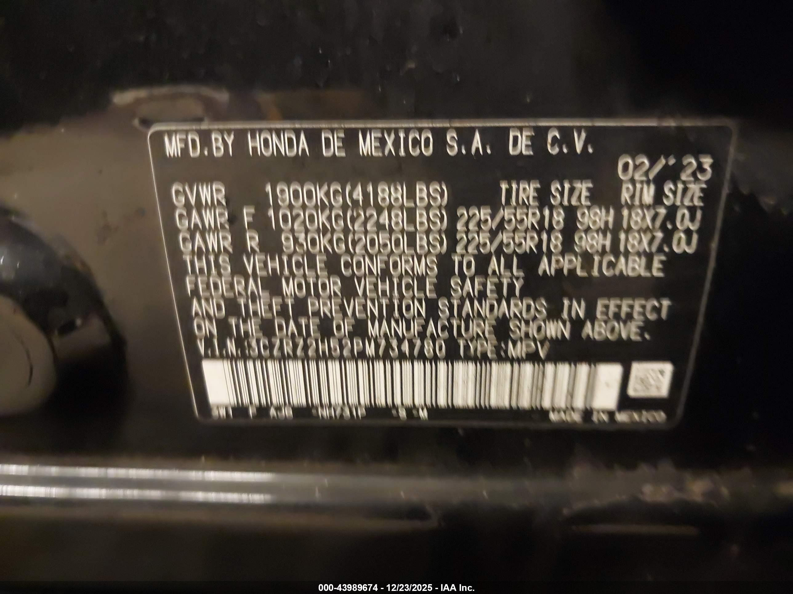 HONDA HR-V image 9