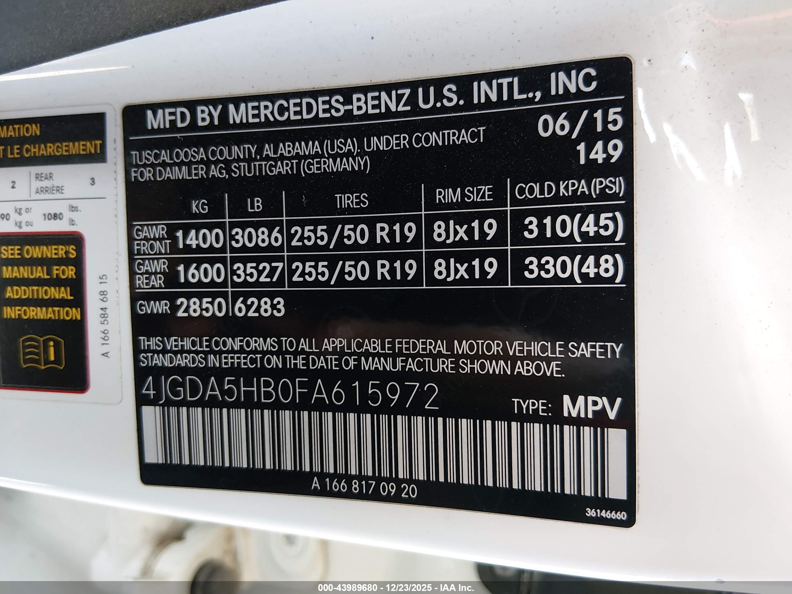 MERCEDES-BENZ ML image 9