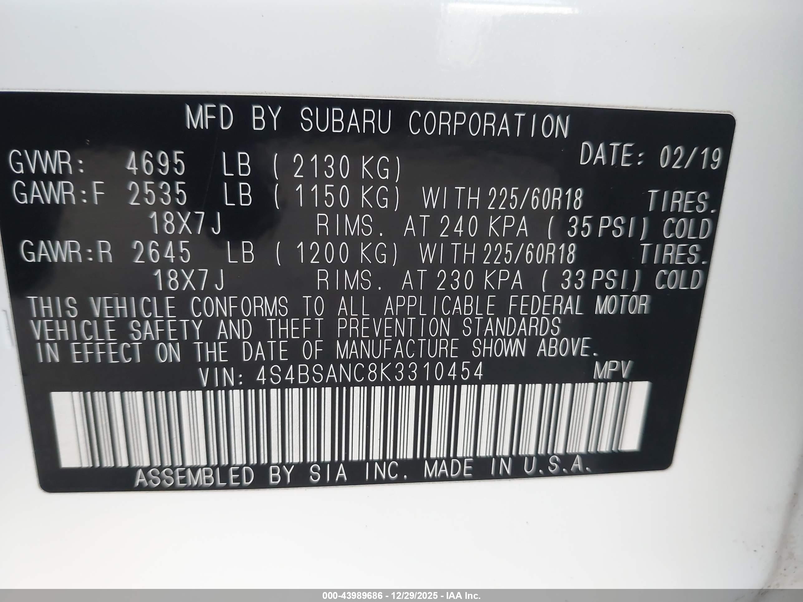 SUBARU OUTBACK image 9