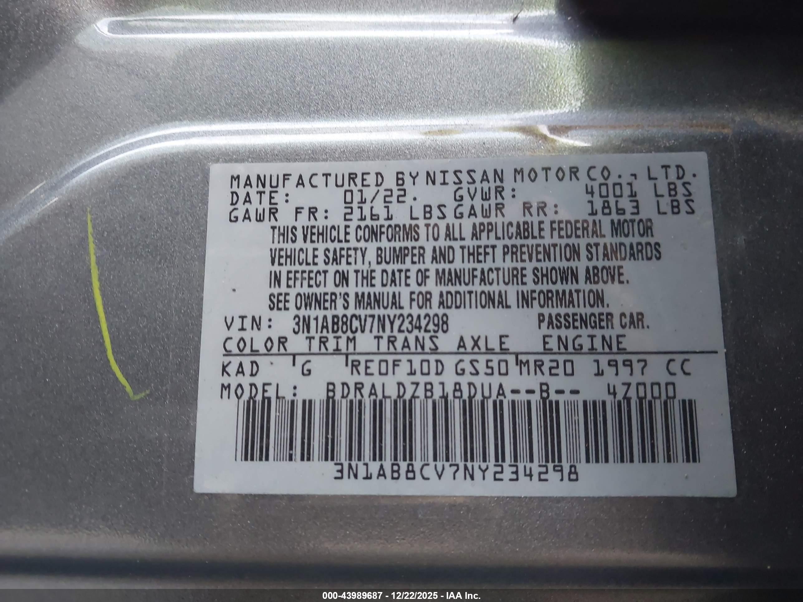 NISSAN SENTRA image 9