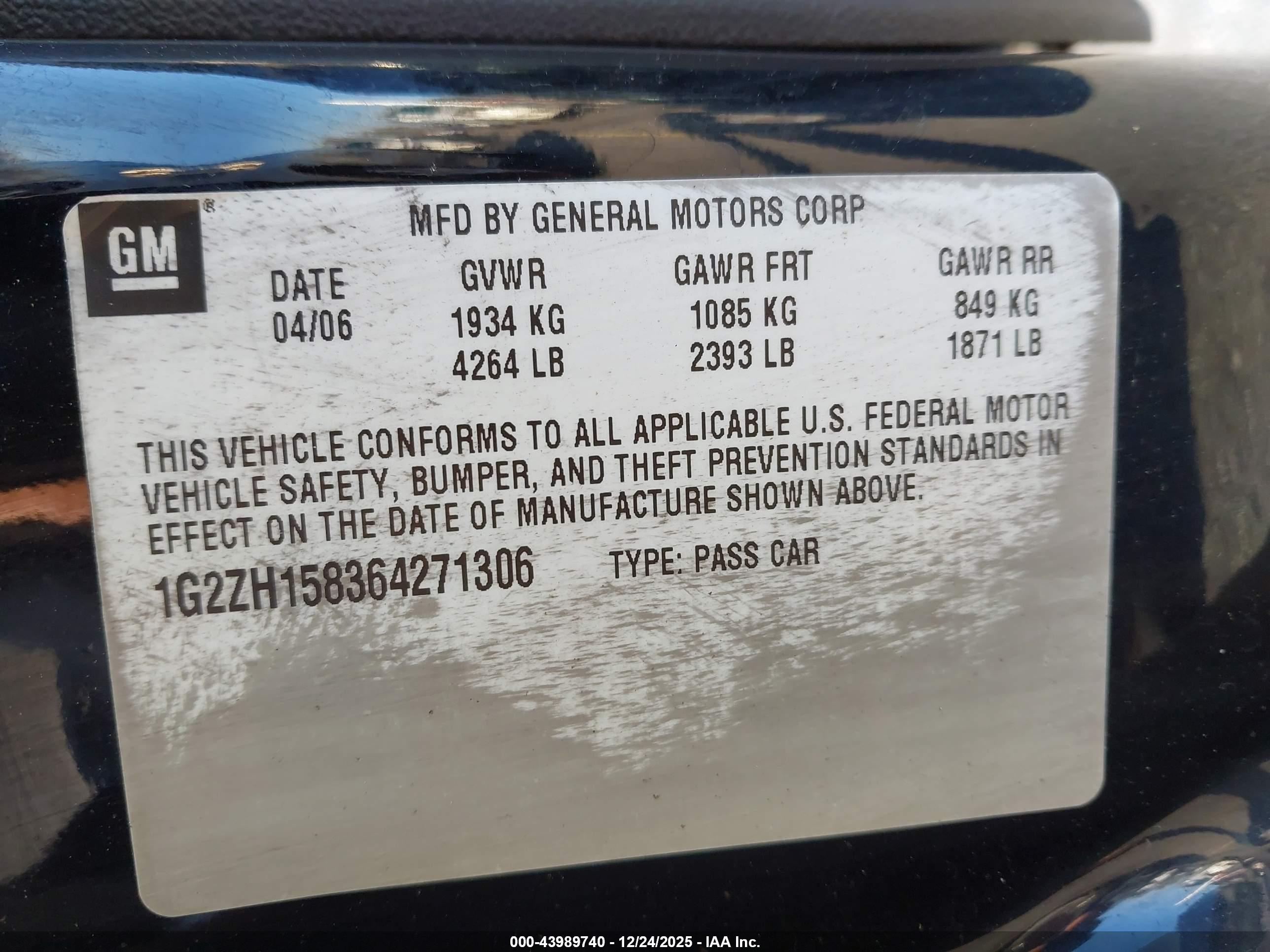 PONTIAC G6 image 9