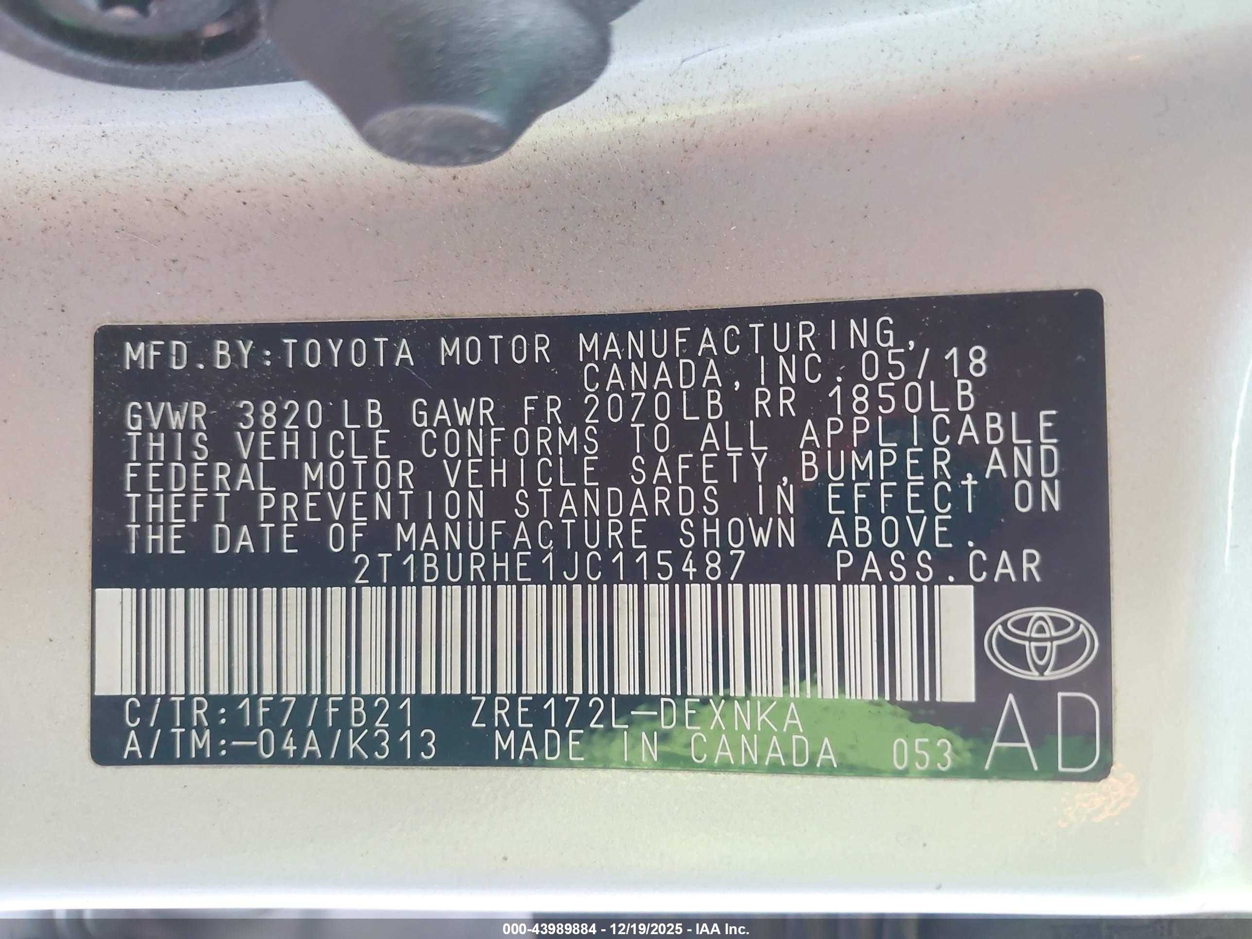 TOYOTA COROLLA image 9