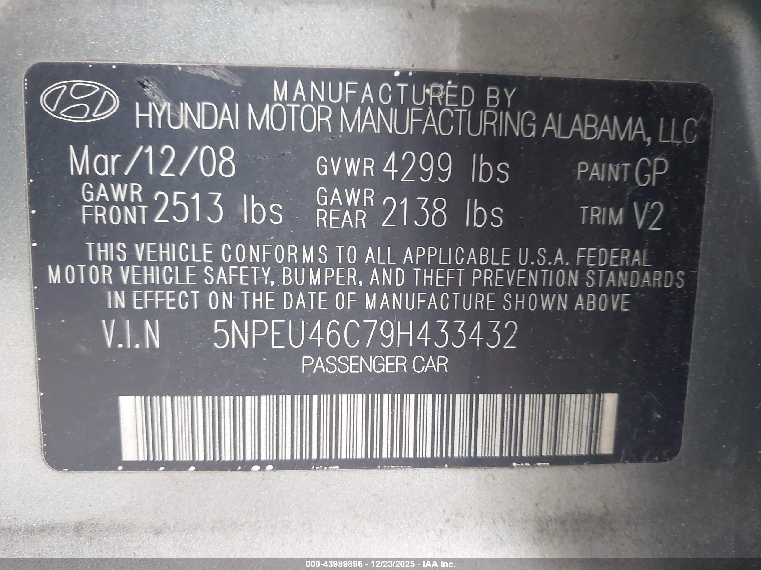 HYUNDAI SONATA image 9