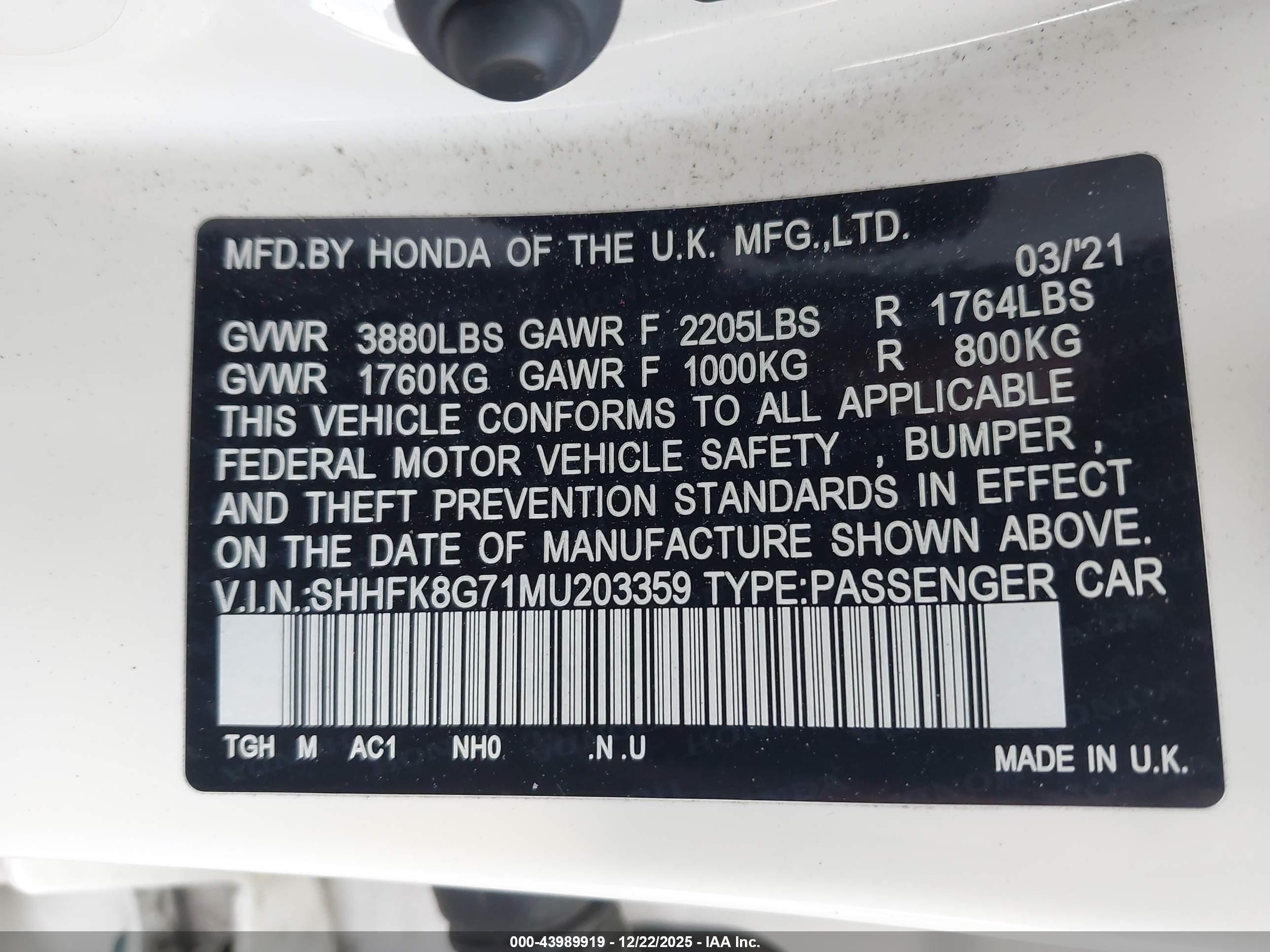 HONDA CIVIC image 9