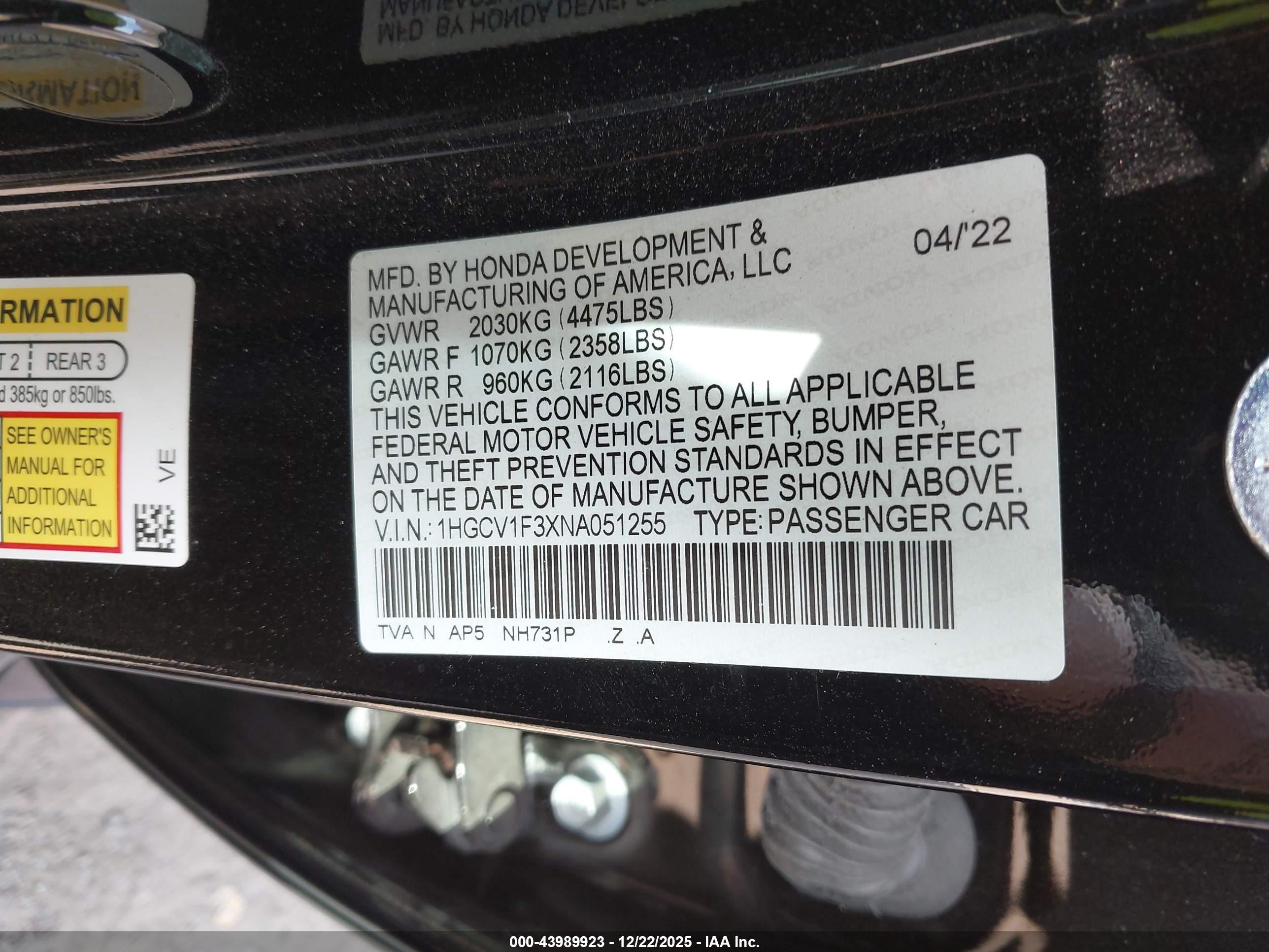 HONDA ACCORD image 9