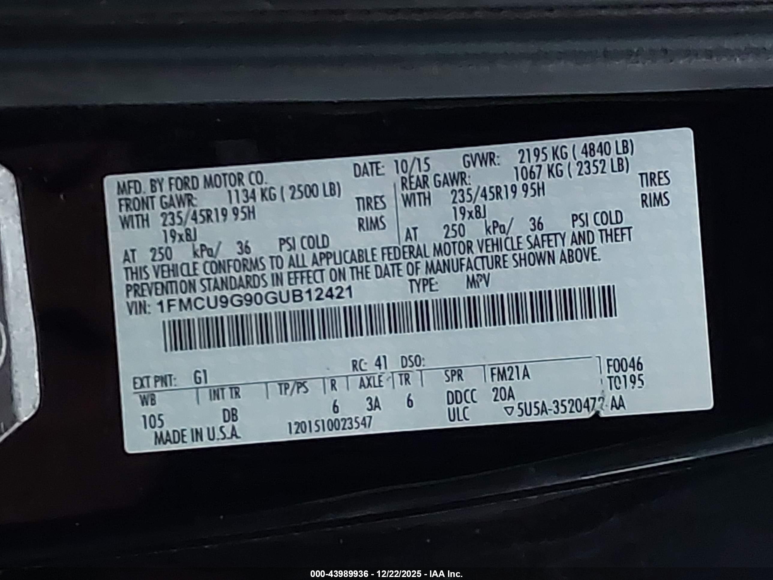 FORD ESCAPE image 9