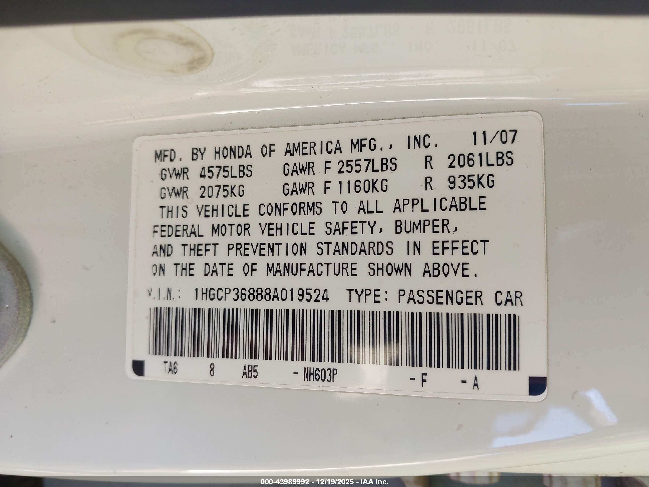 HONDA ACCORD image 9