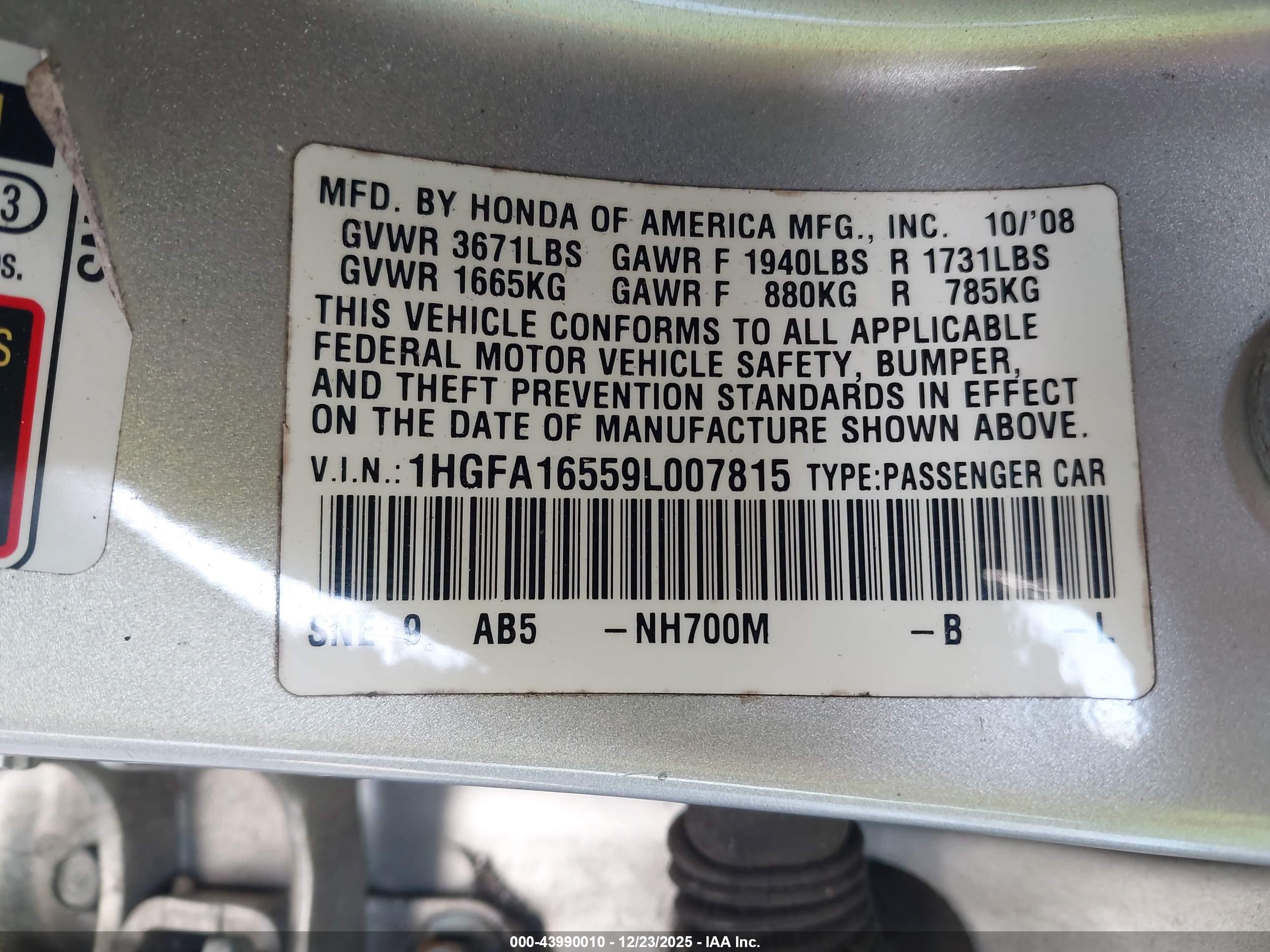 HONDA CIVIC image 9