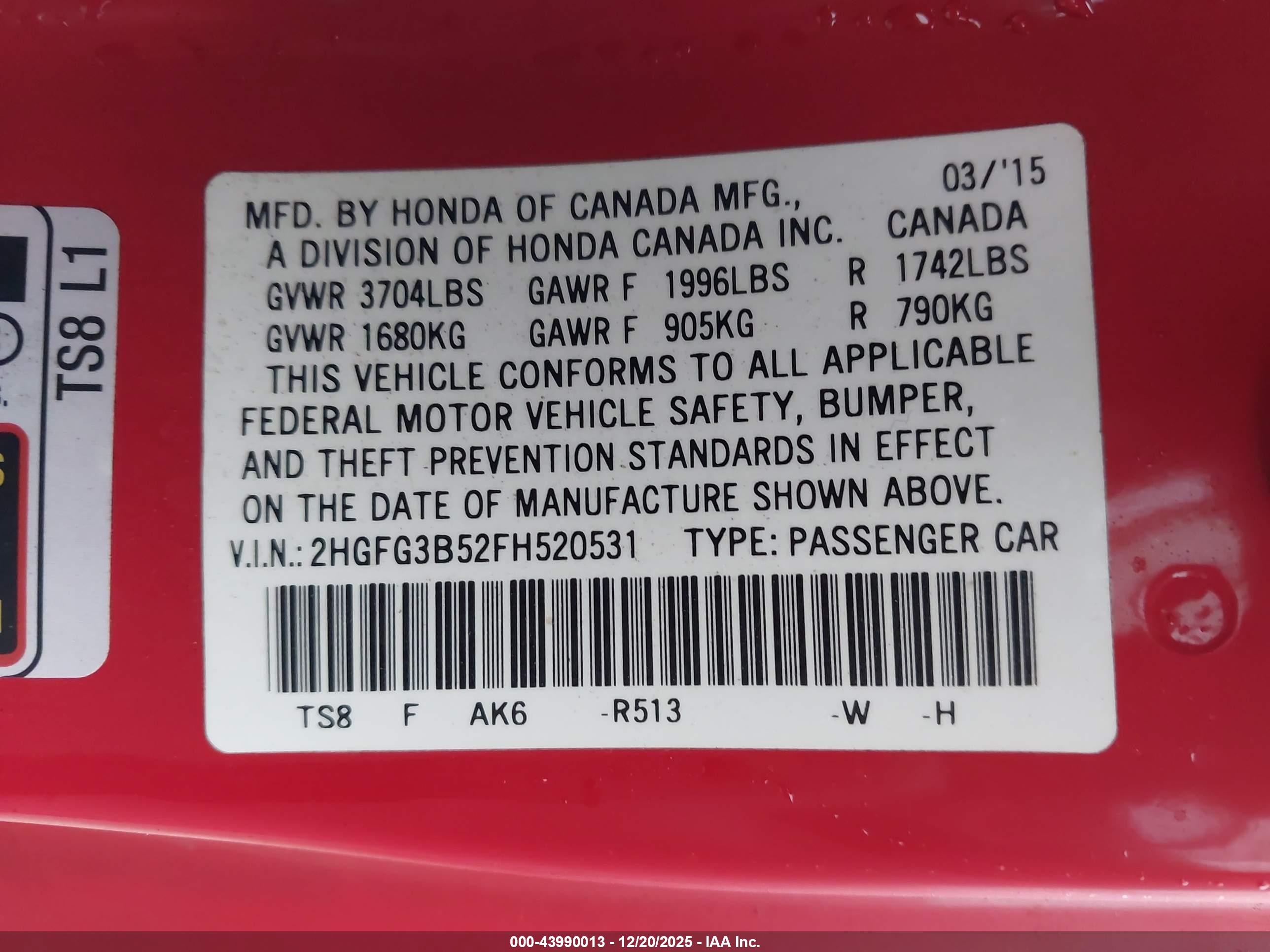 HONDA CIVIC image 9