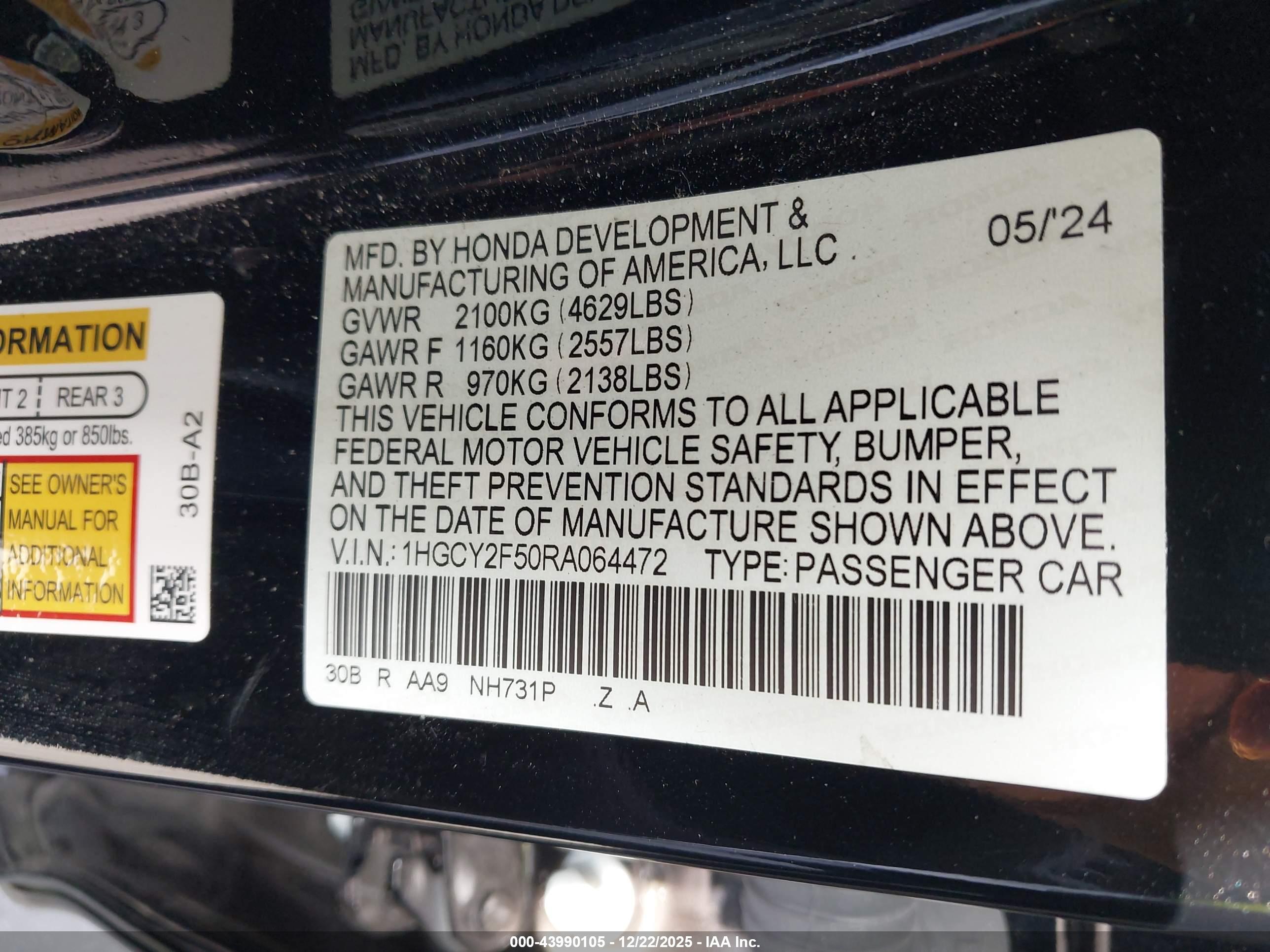HONDA ACCORD image 9