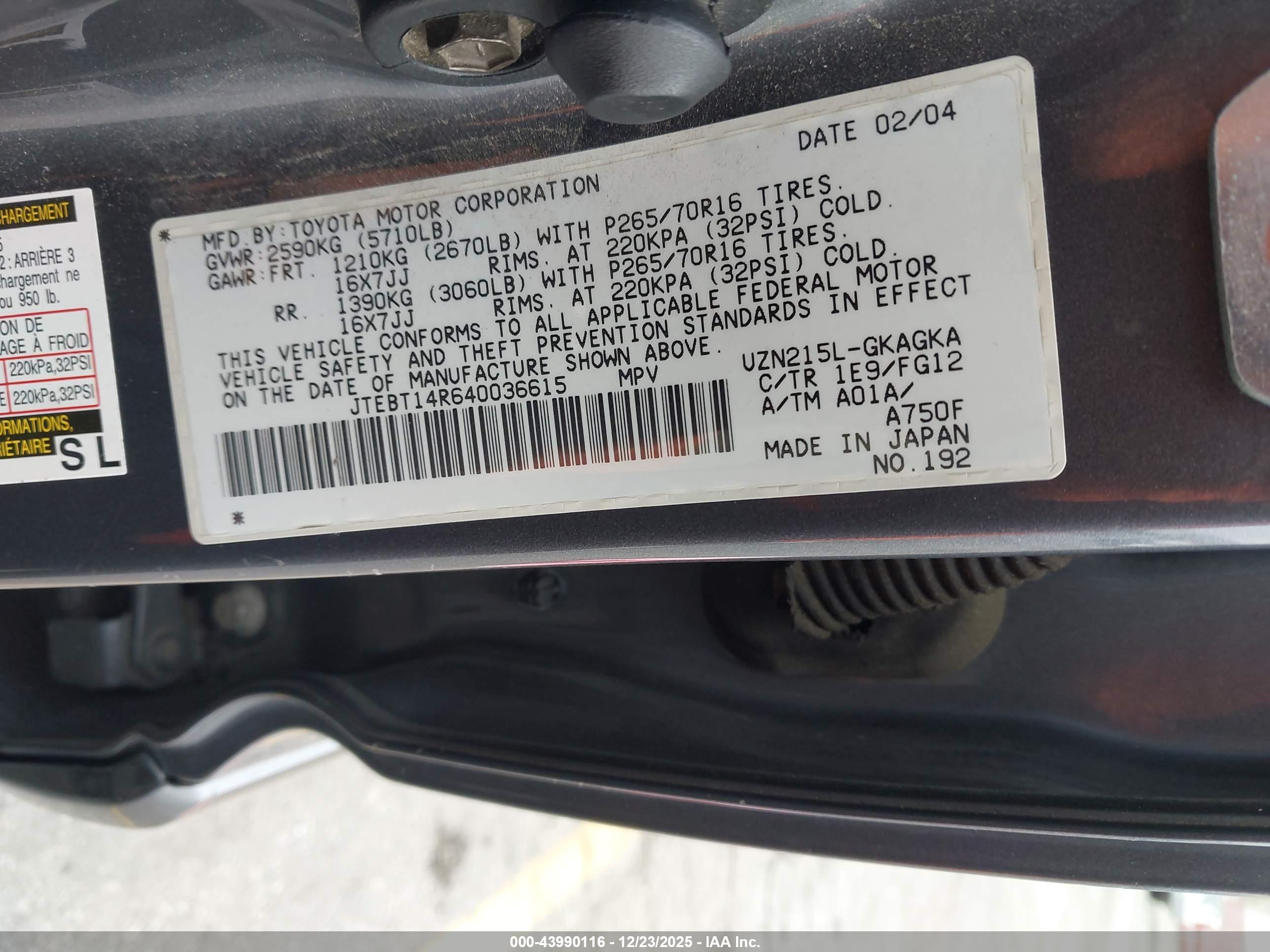 TOYOTA 4RUNNER image 9