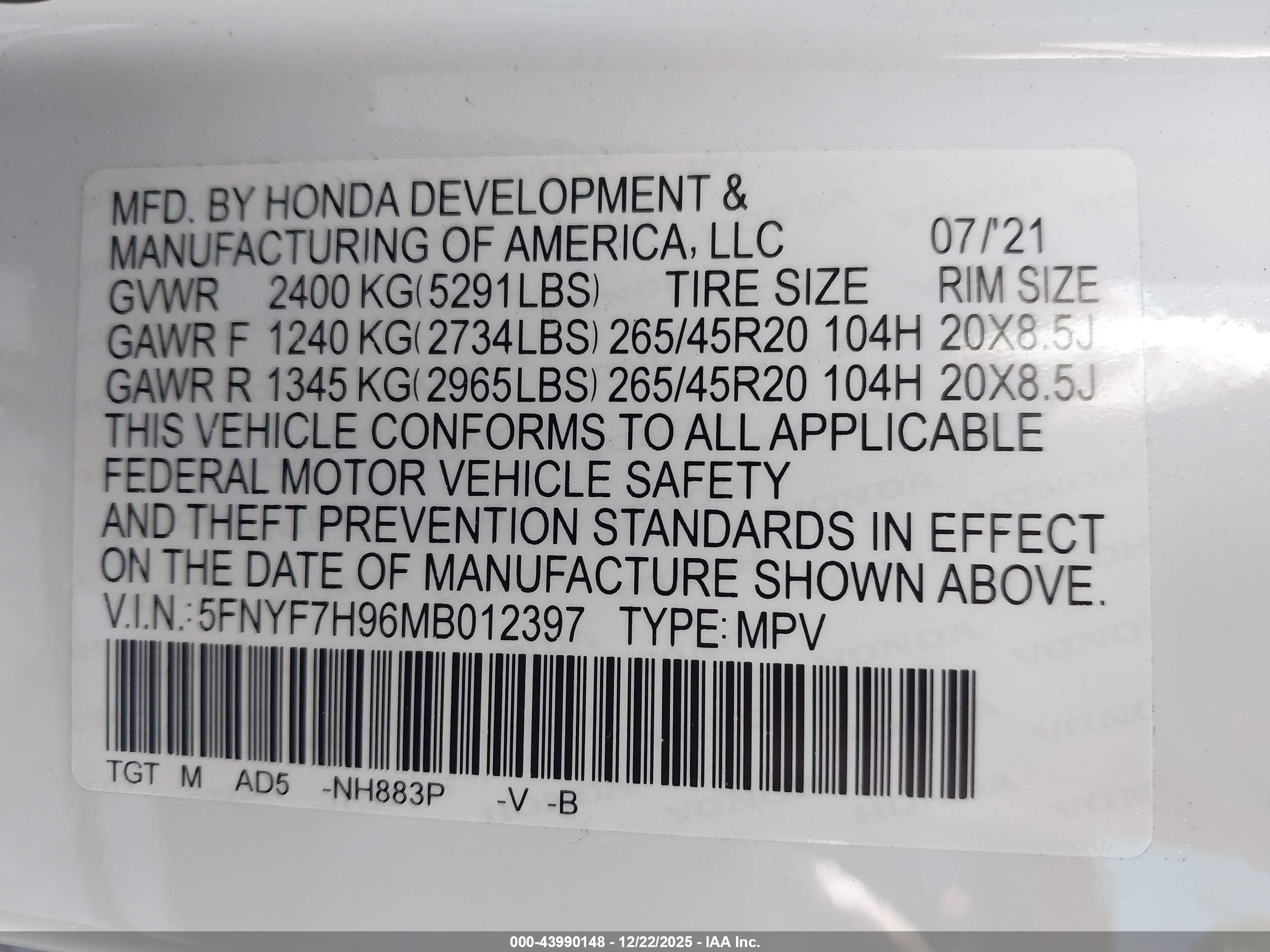 HONDA PASSPORT image 9