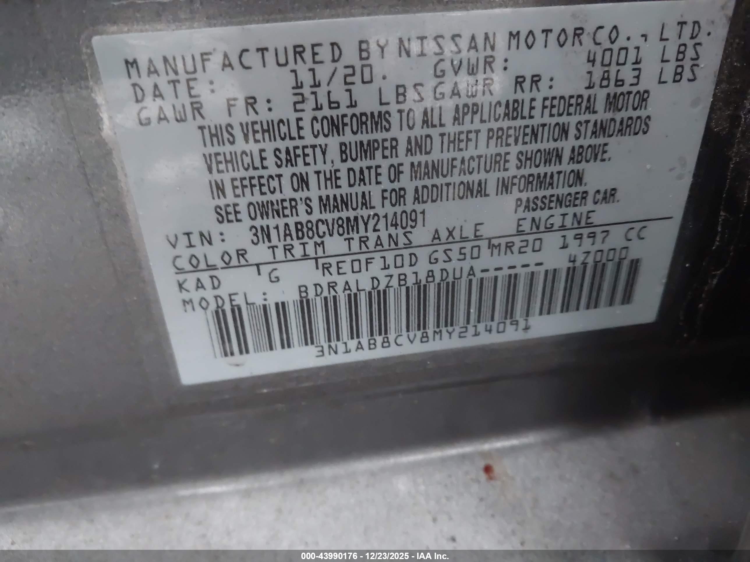 NISSAN SENTRA image 9