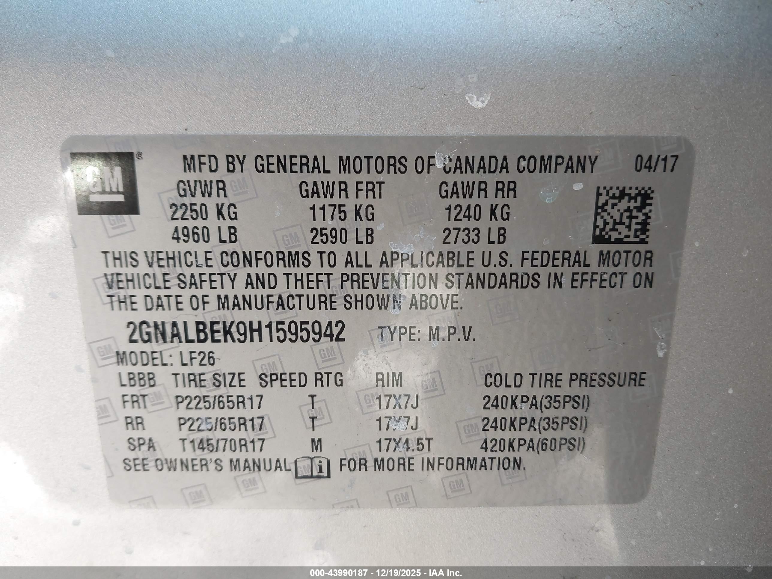 CHEVROLET EQUINOX image 9