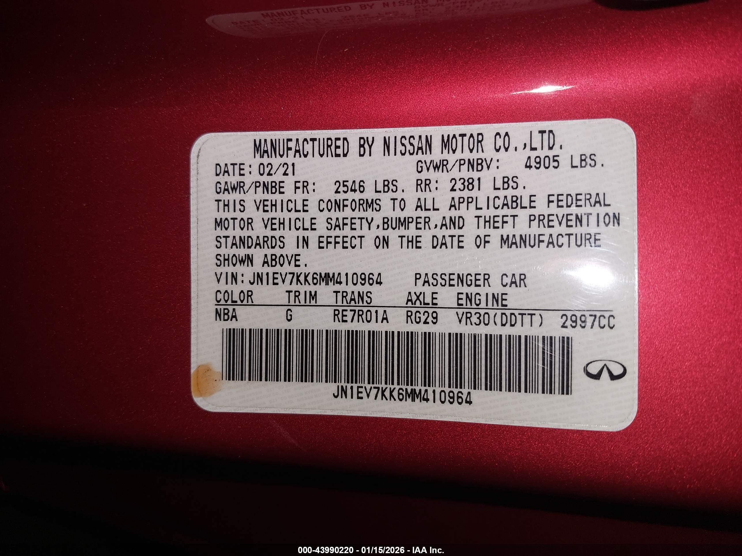 INFINITI Q60 image 9