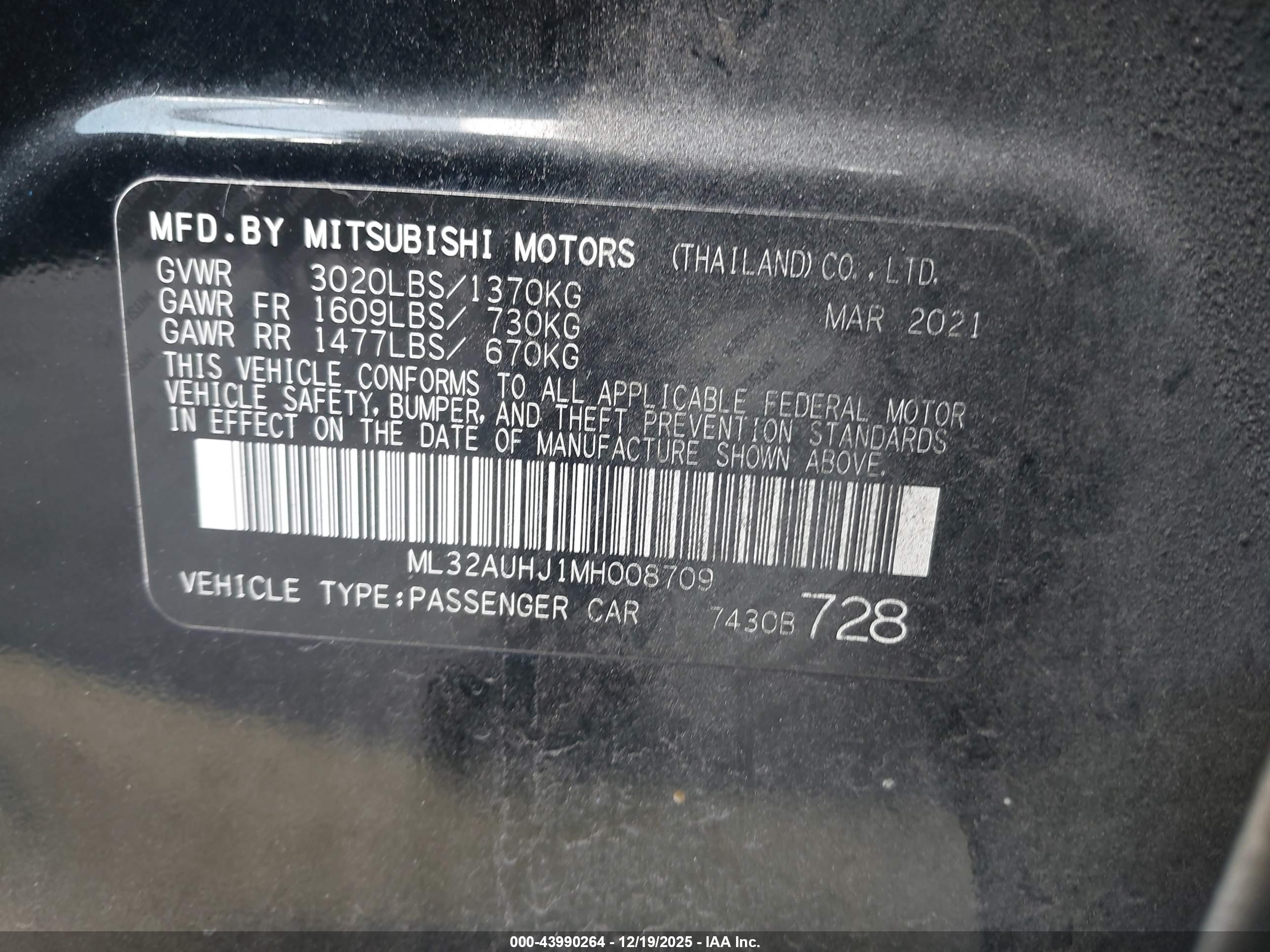 MITSUBISHI MIRAGE image 9