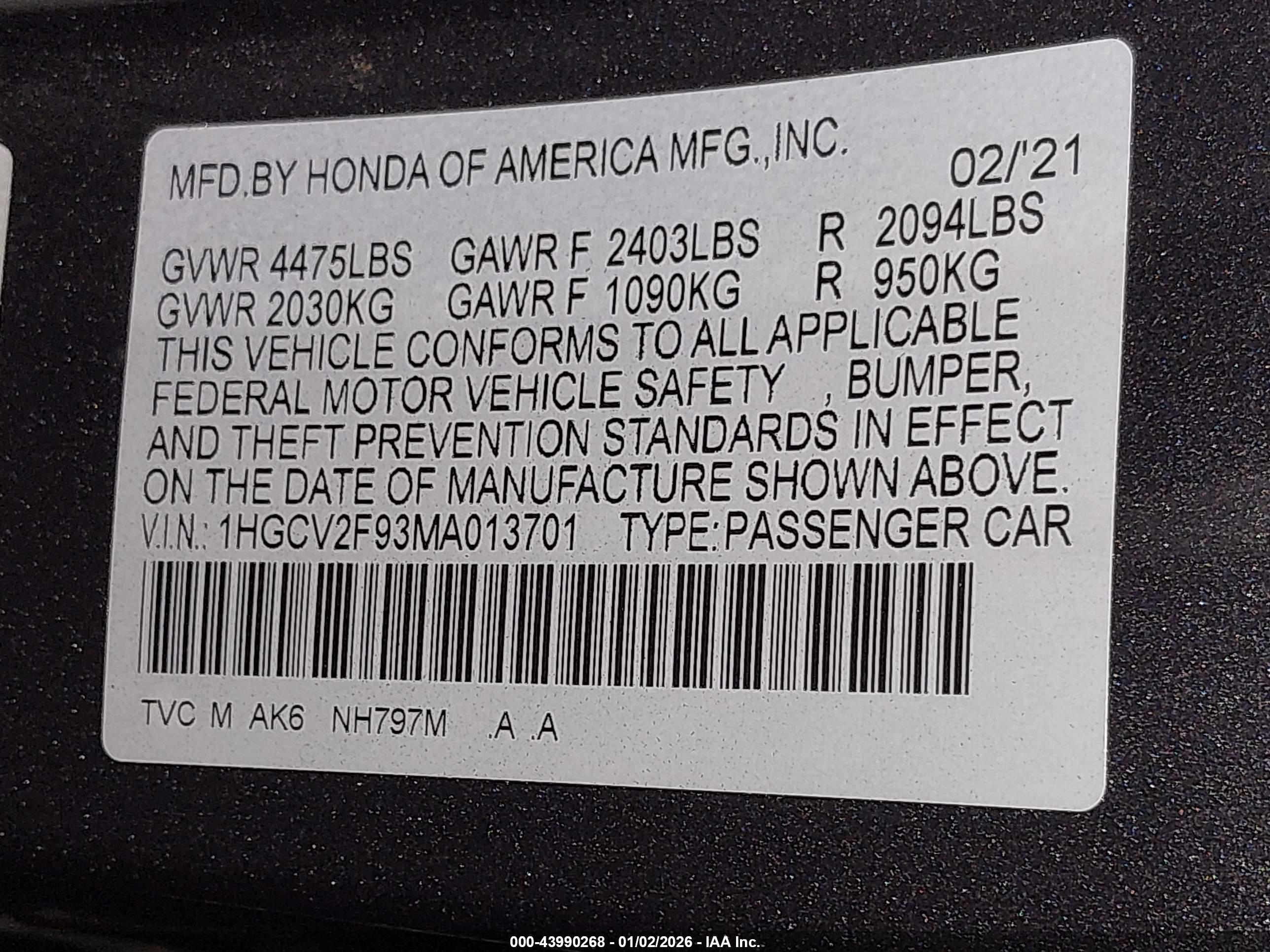 HONDA ACCORD image 9