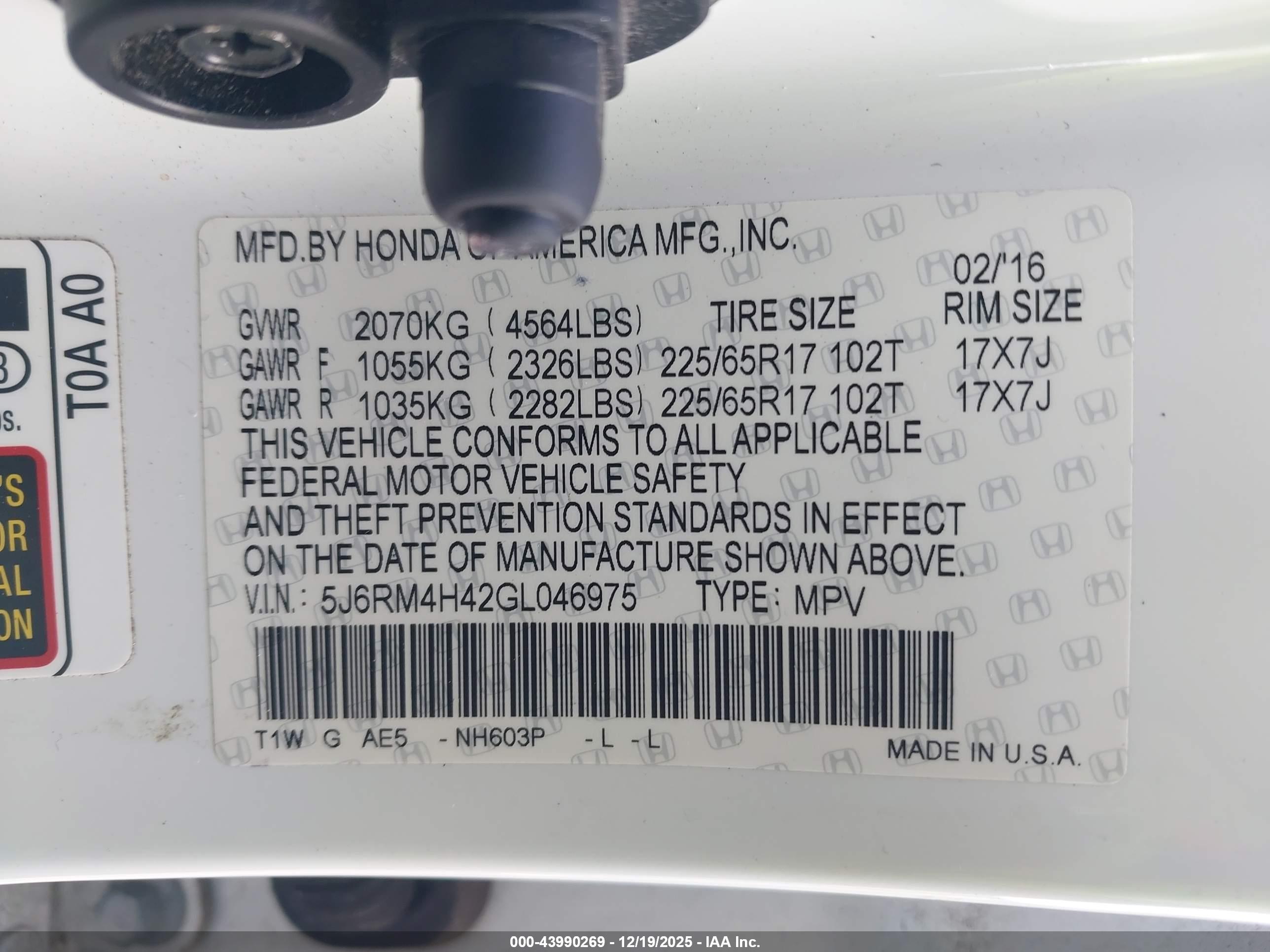 HONDA CR-V image 9