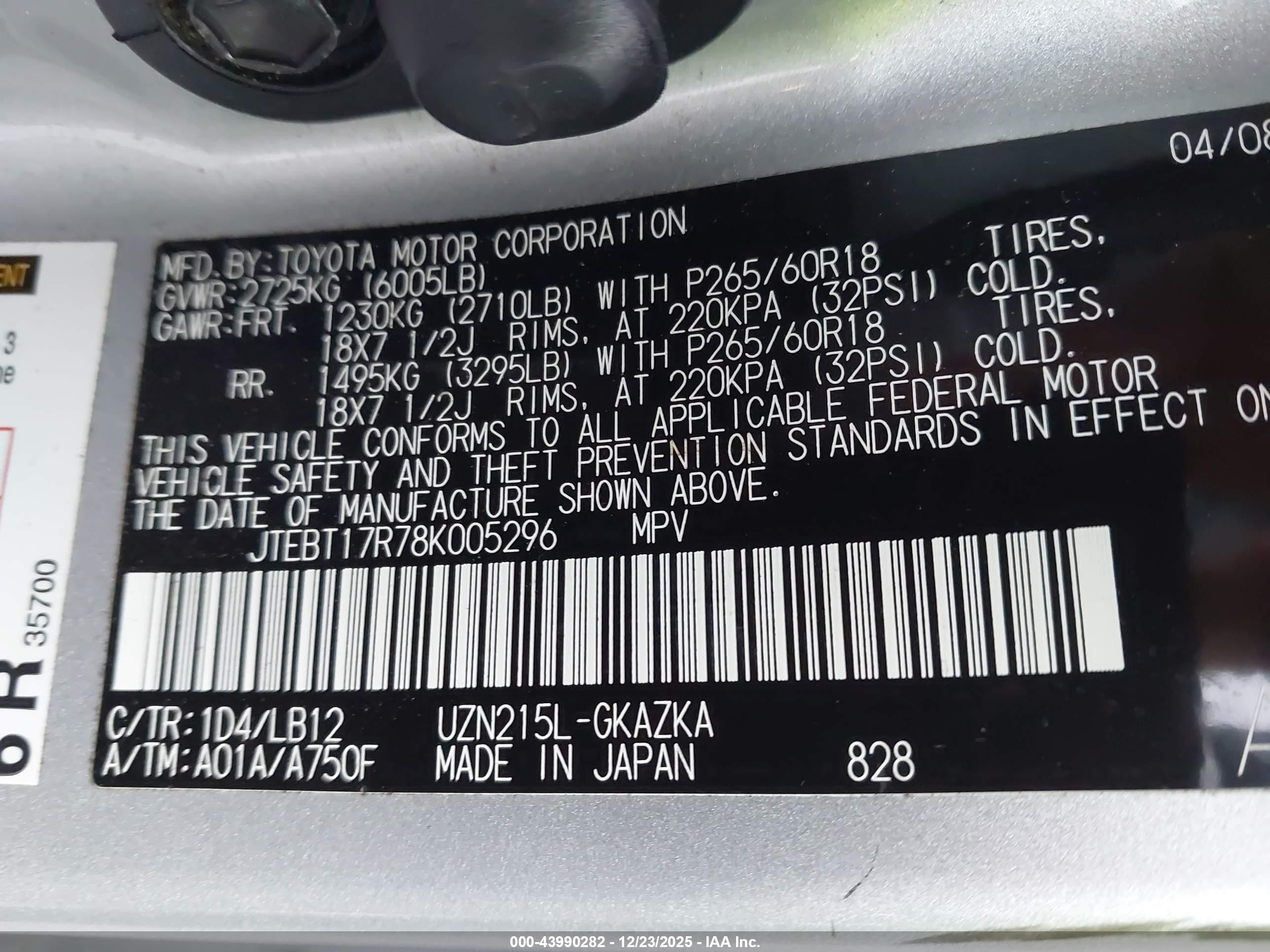 TOYOTA 4RUNNER image 9