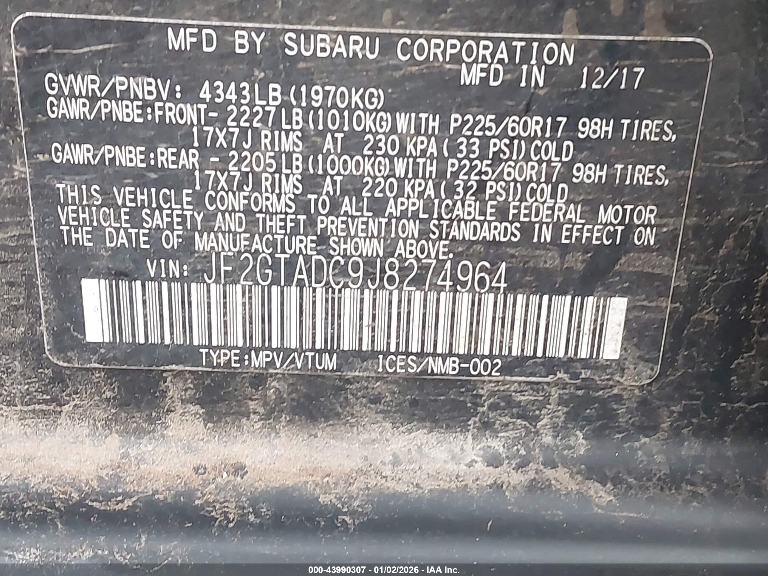 SUBARU CROSSTREK image 9