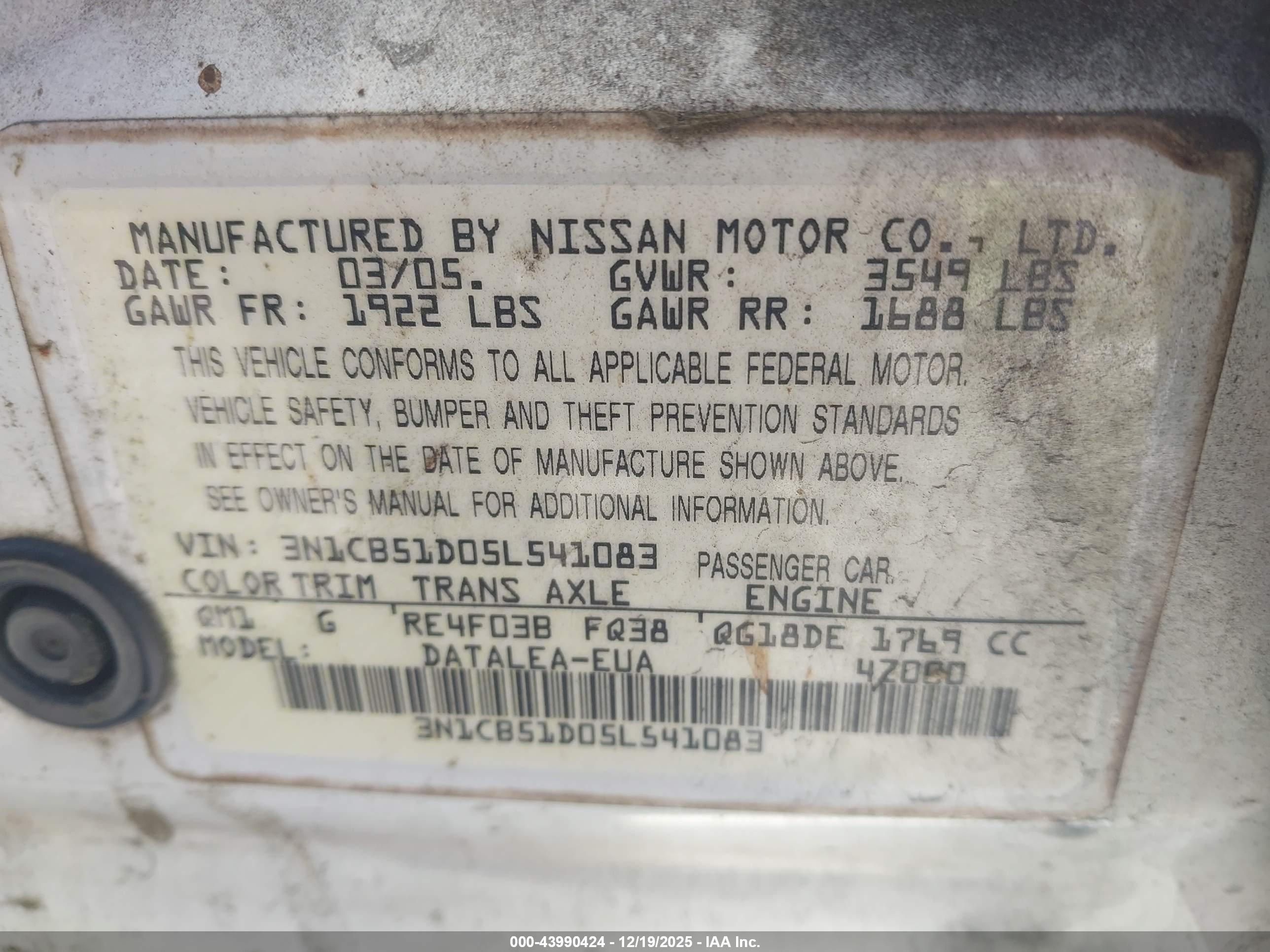 NISSAN SENTRA image 9