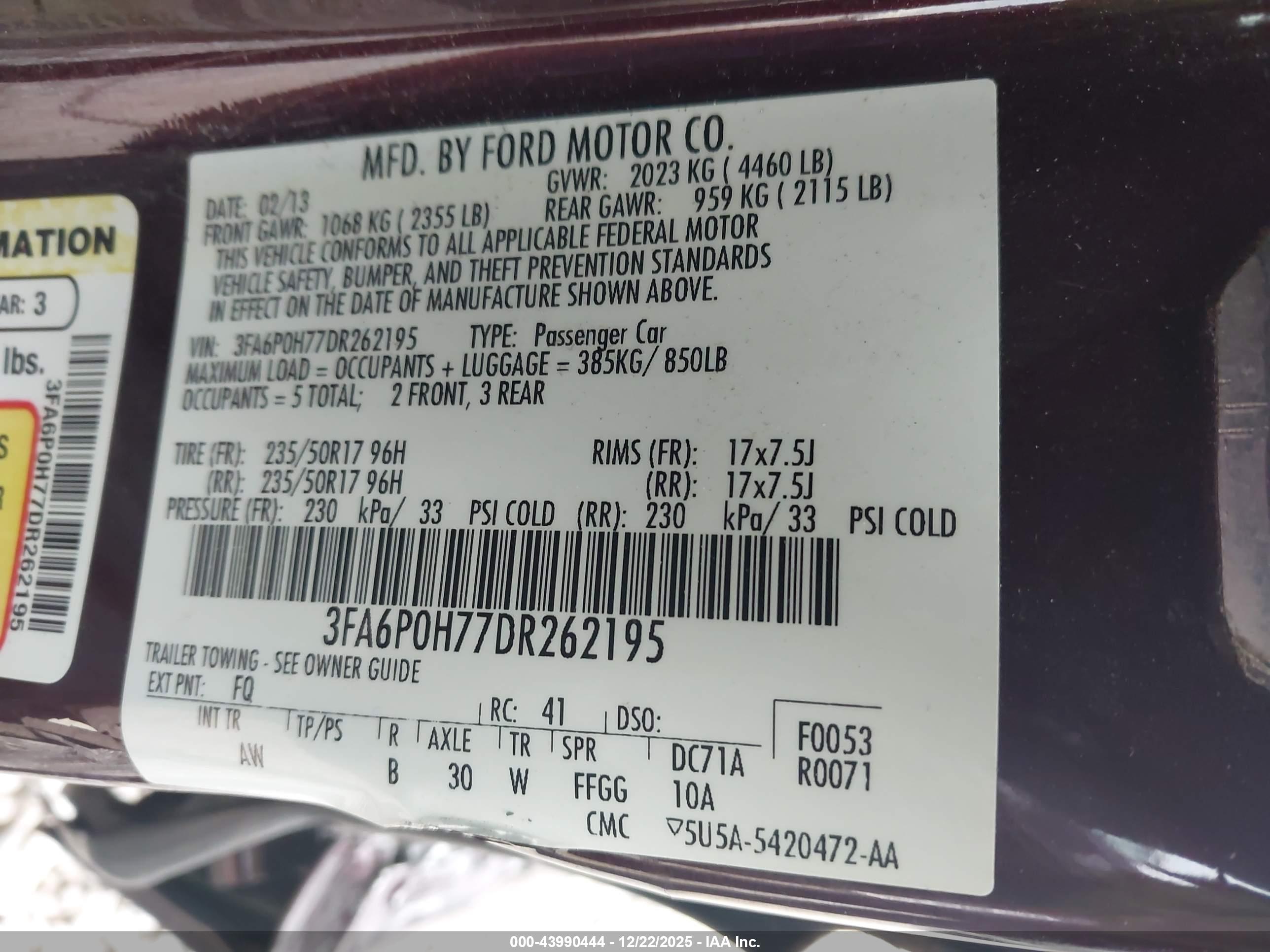 FORD FUSION image 9
