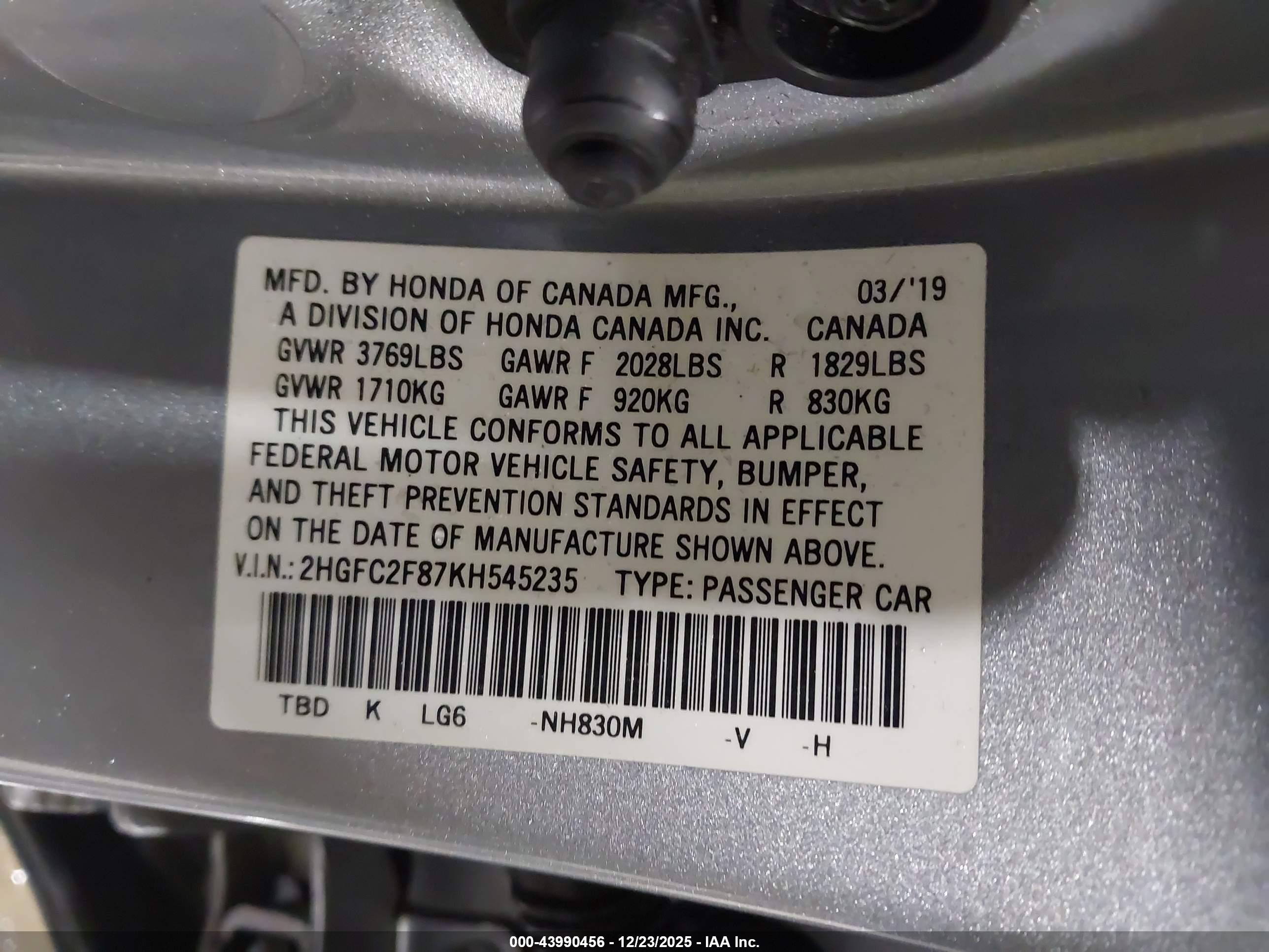 HONDA CIVIC image 9