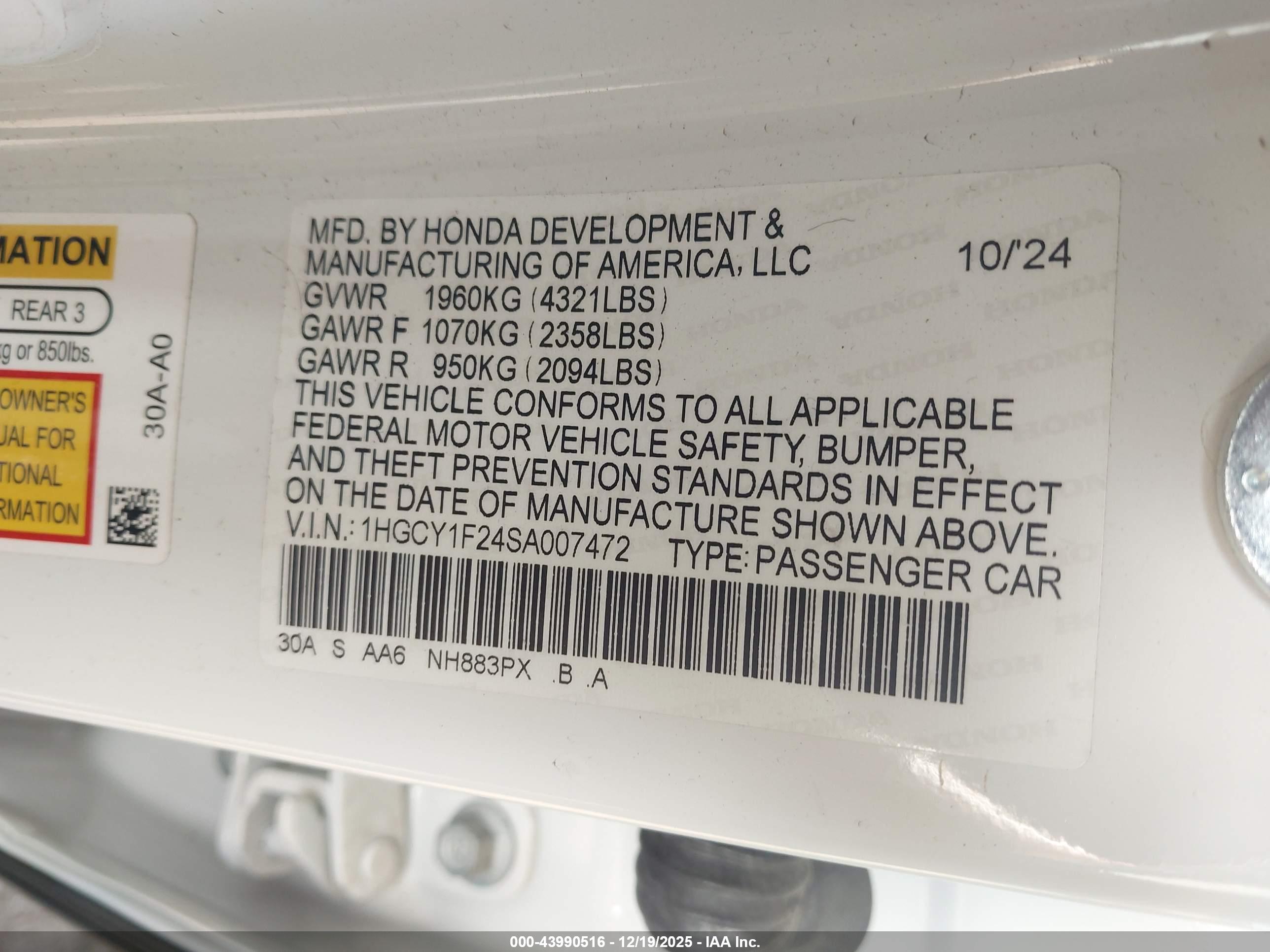 HONDA ACCORD image 9