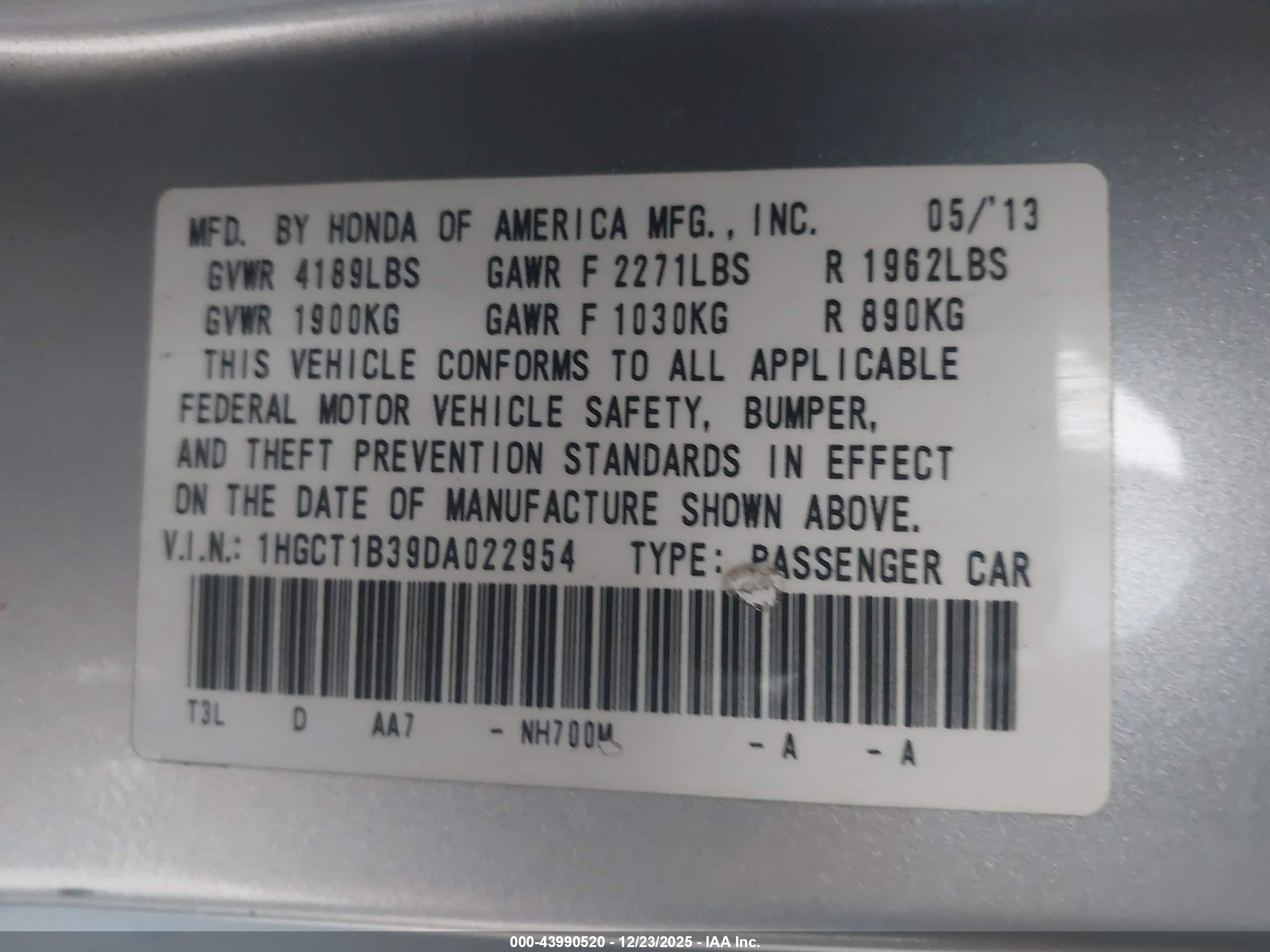HONDA ACCORD image 9