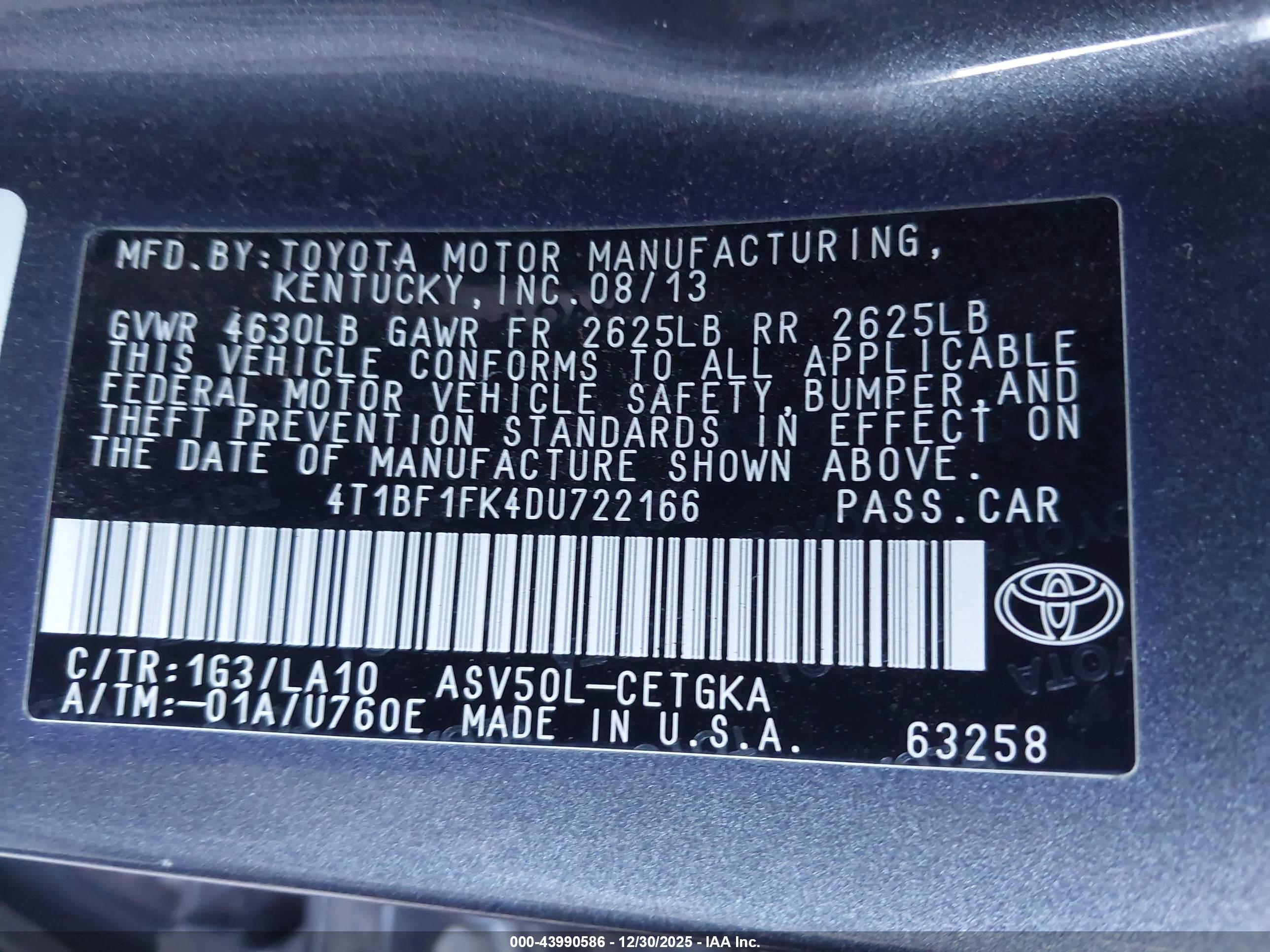 TOYOTA CAMRY image 9