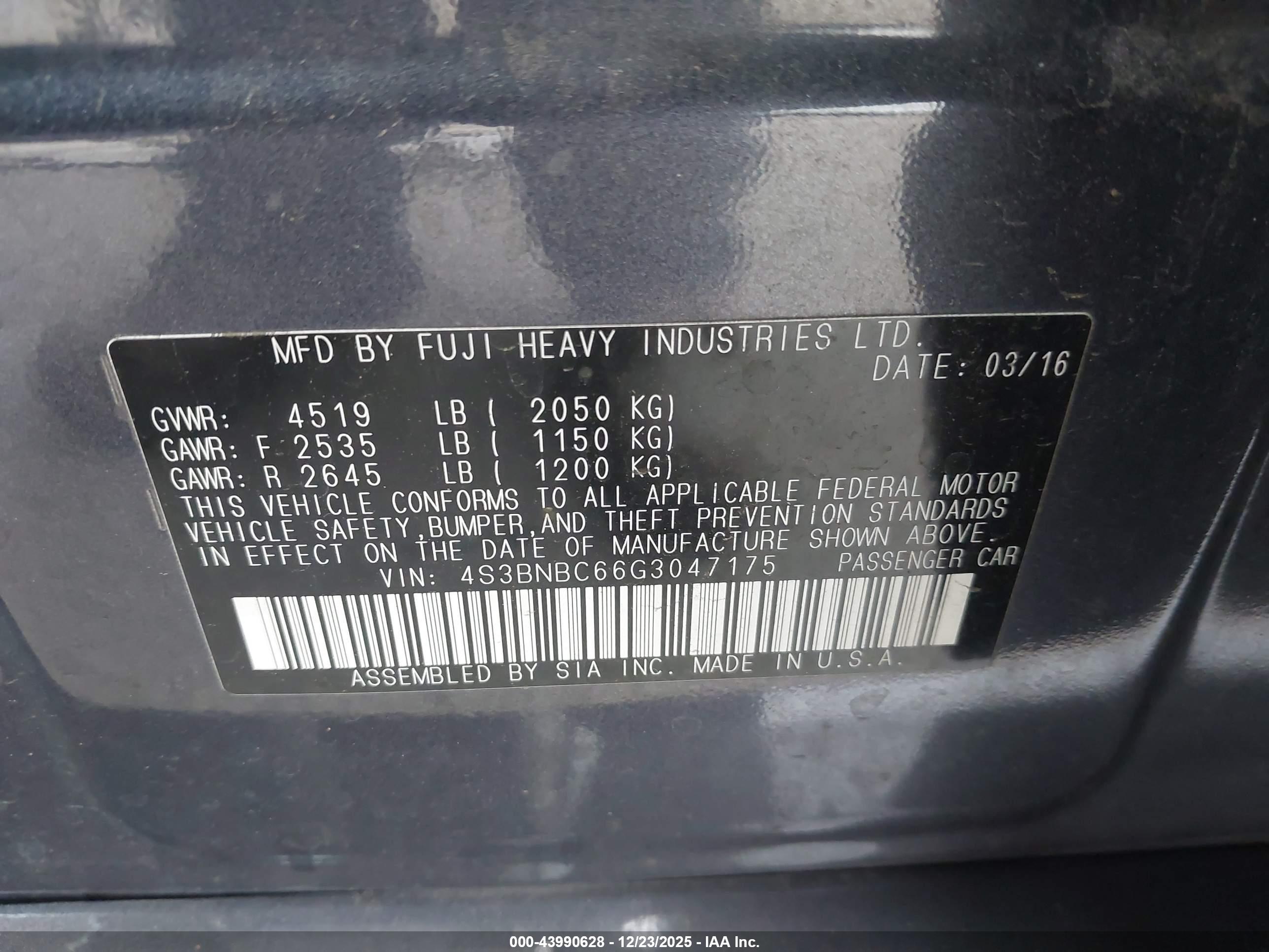 SUBARU LEGACY image 9