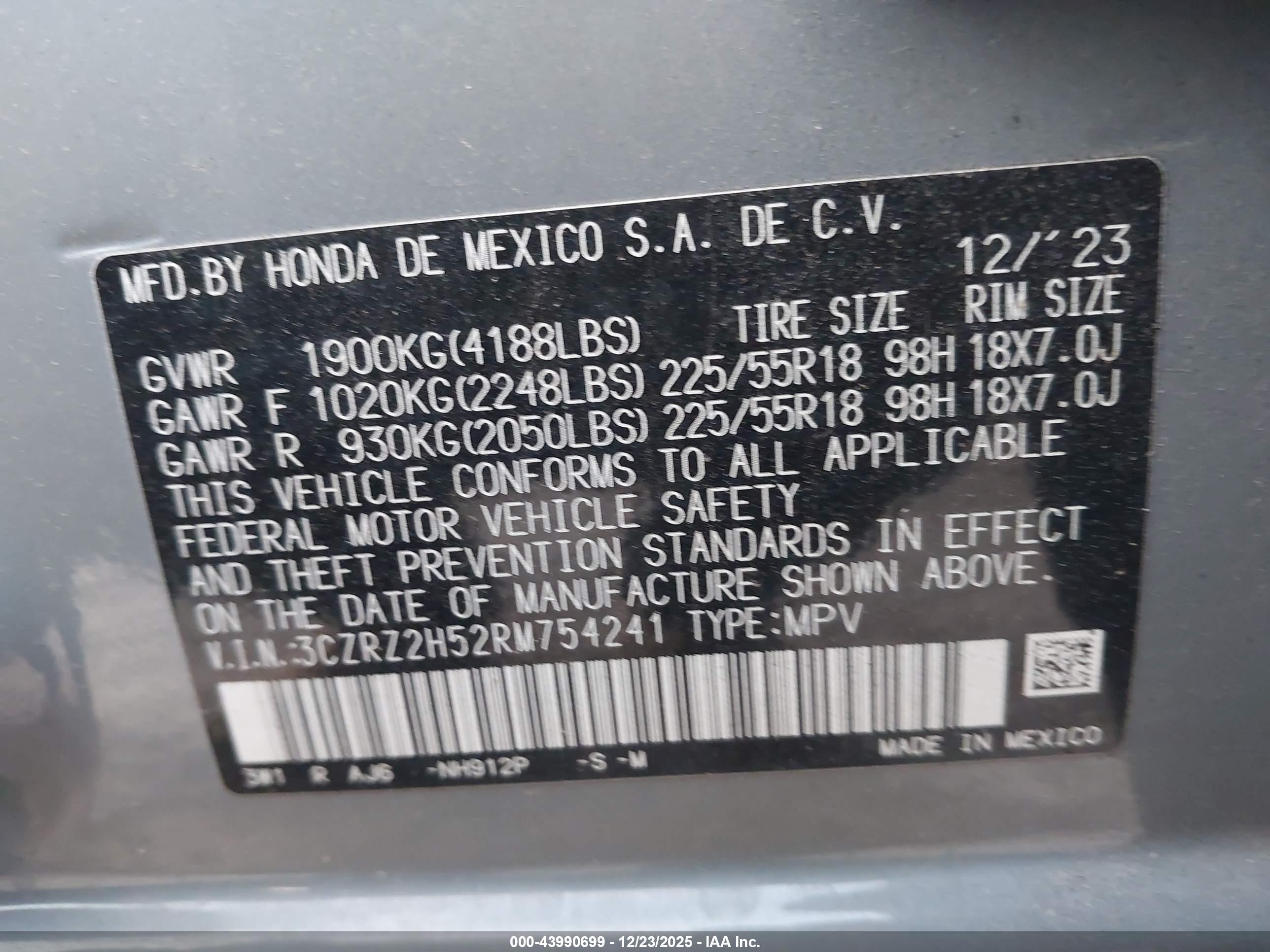 HONDA HR-V image 9