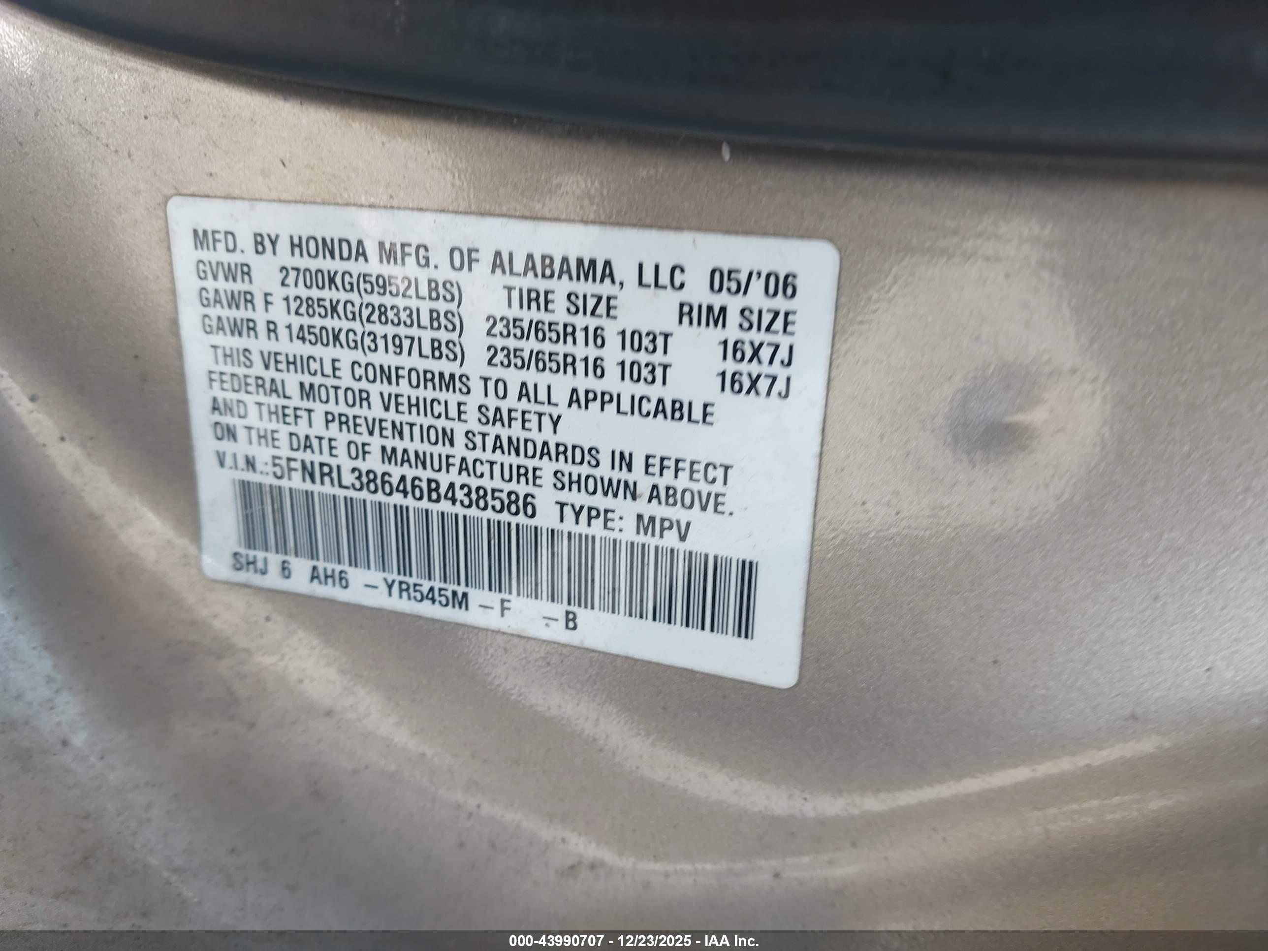 HONDA ODYSSEY image 9