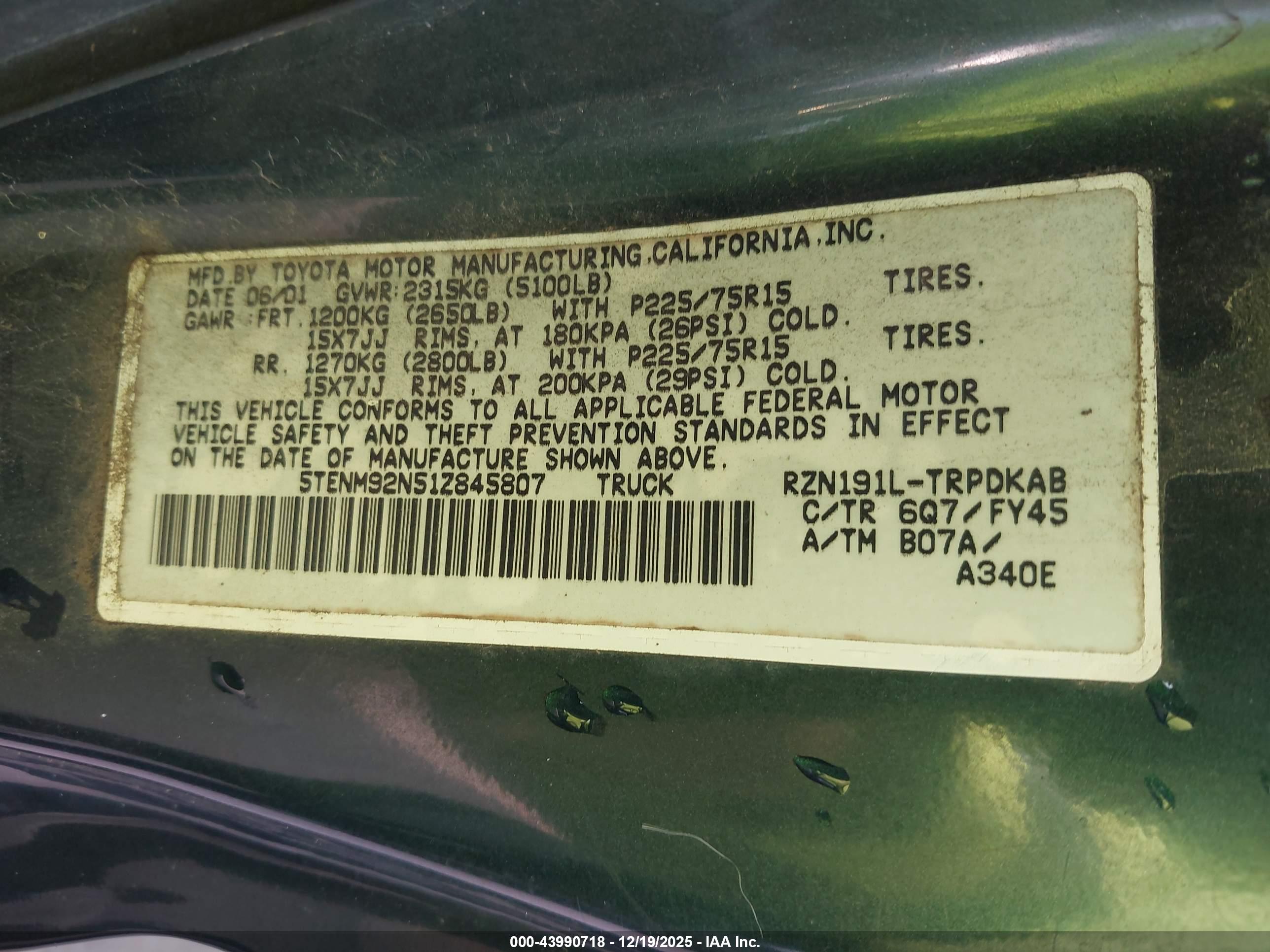 TOYOTA TACOMA image 9